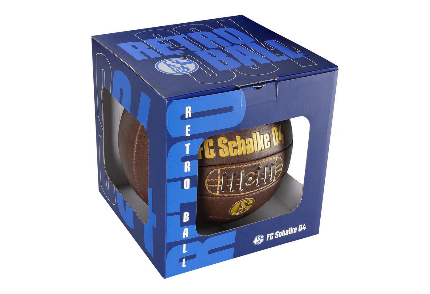 FC Schalke 04 Fußball Ball Retro in Geschenkbox (1-St)