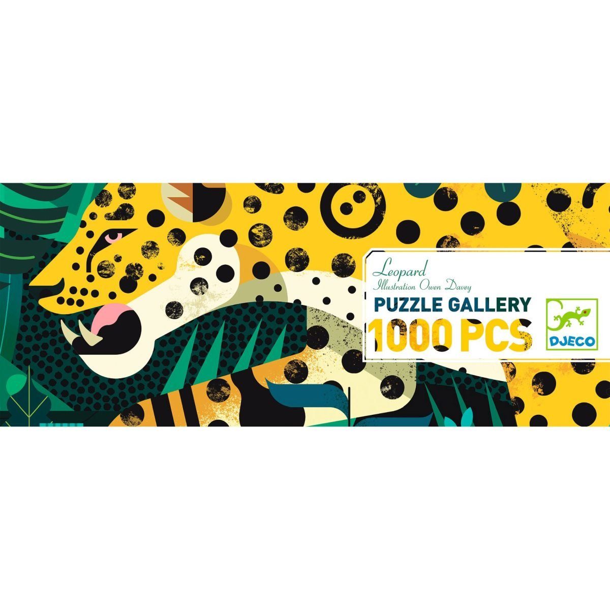 DJECO Puzzle Puzzle Gallerie 1000 Teile 97x33 cm Fantasie und Tieremotive, Puzzleteile