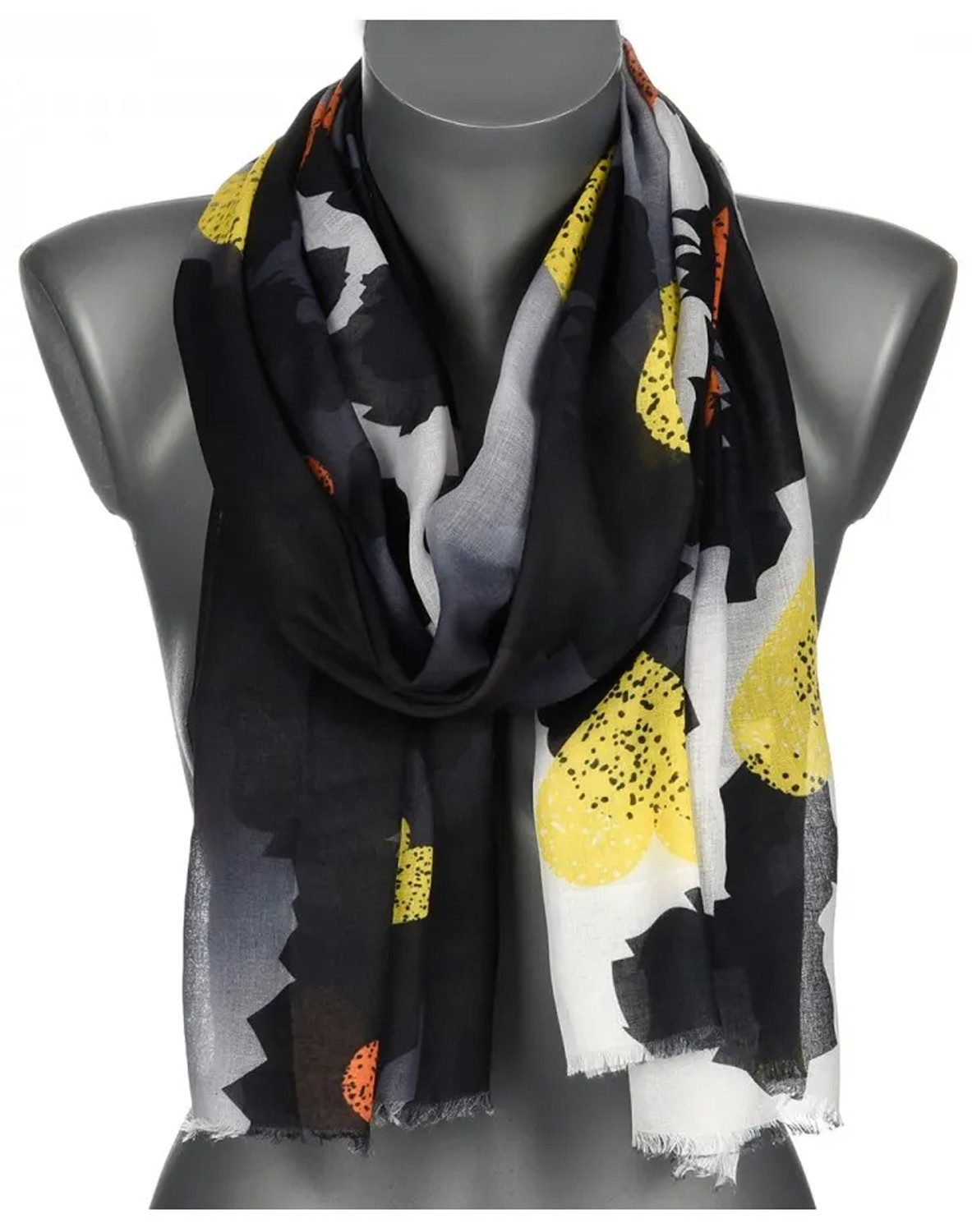 chic4home Schal Color Flow, (1-St. 1-teilig), sommerlicher Damen Schal mit buntem Muster Viskose