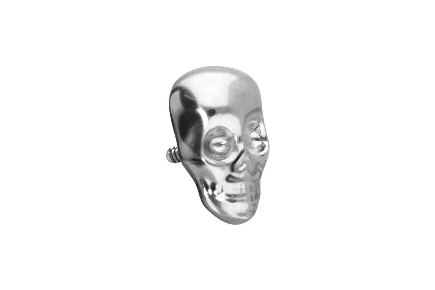 Piercing-Set Titan Schraubaufsatz mit Außengewinde TOTENKOPF