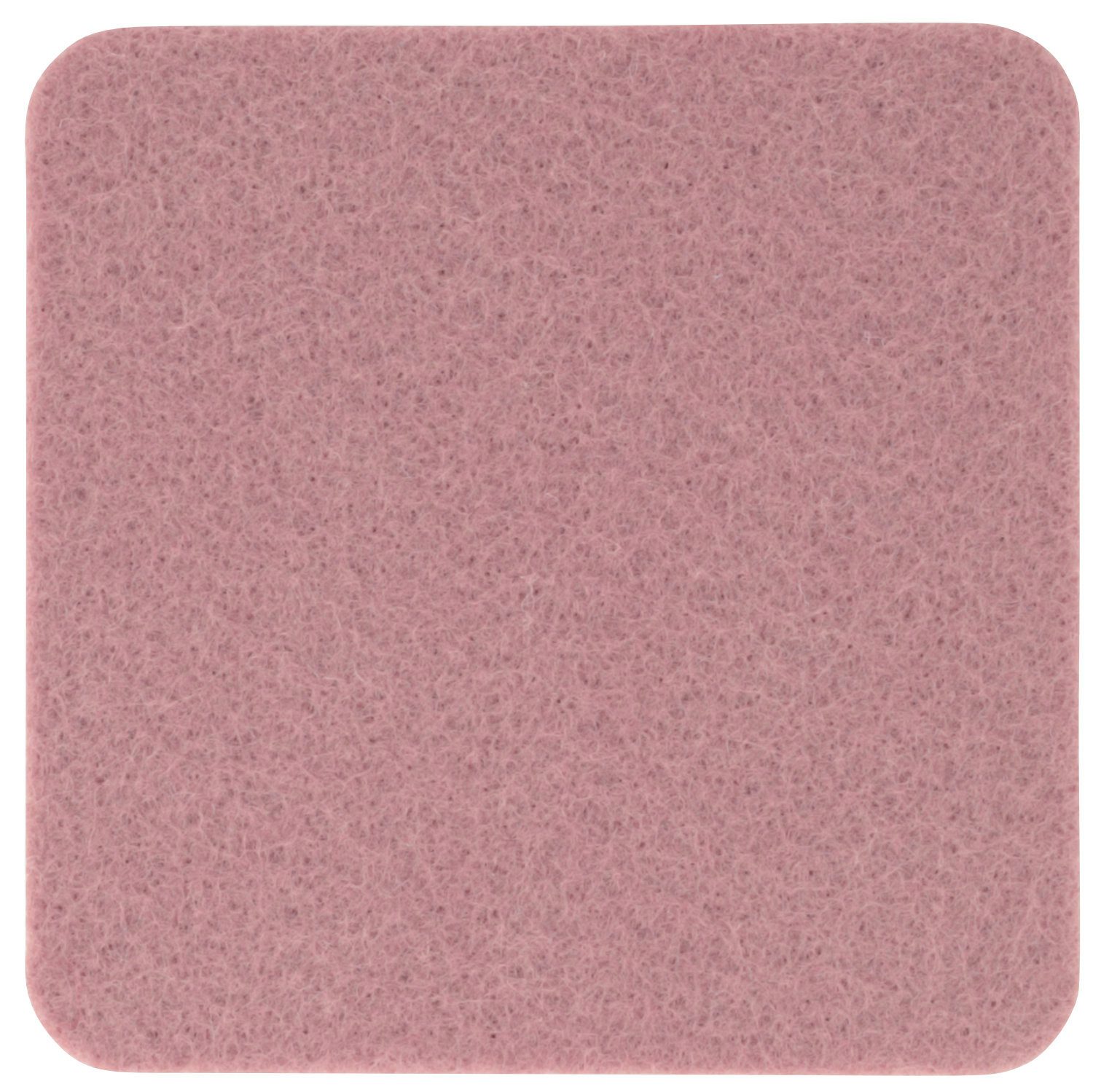 BIASTO Getränkeuntersetzer Eckiger Filz-Untersetzer, quadratisch 10x10cm, Rosenholz, Zubehör für Gläser, Vasen, Tassen, Teller, Tische, Gläser, Weingläser, Cocktails, Flaschen, Schalen, Tischdeko, Blumentopf, Inhalt: jeweils 1 Stück, einfach Mix mischen und Wunschkombination bestellen.