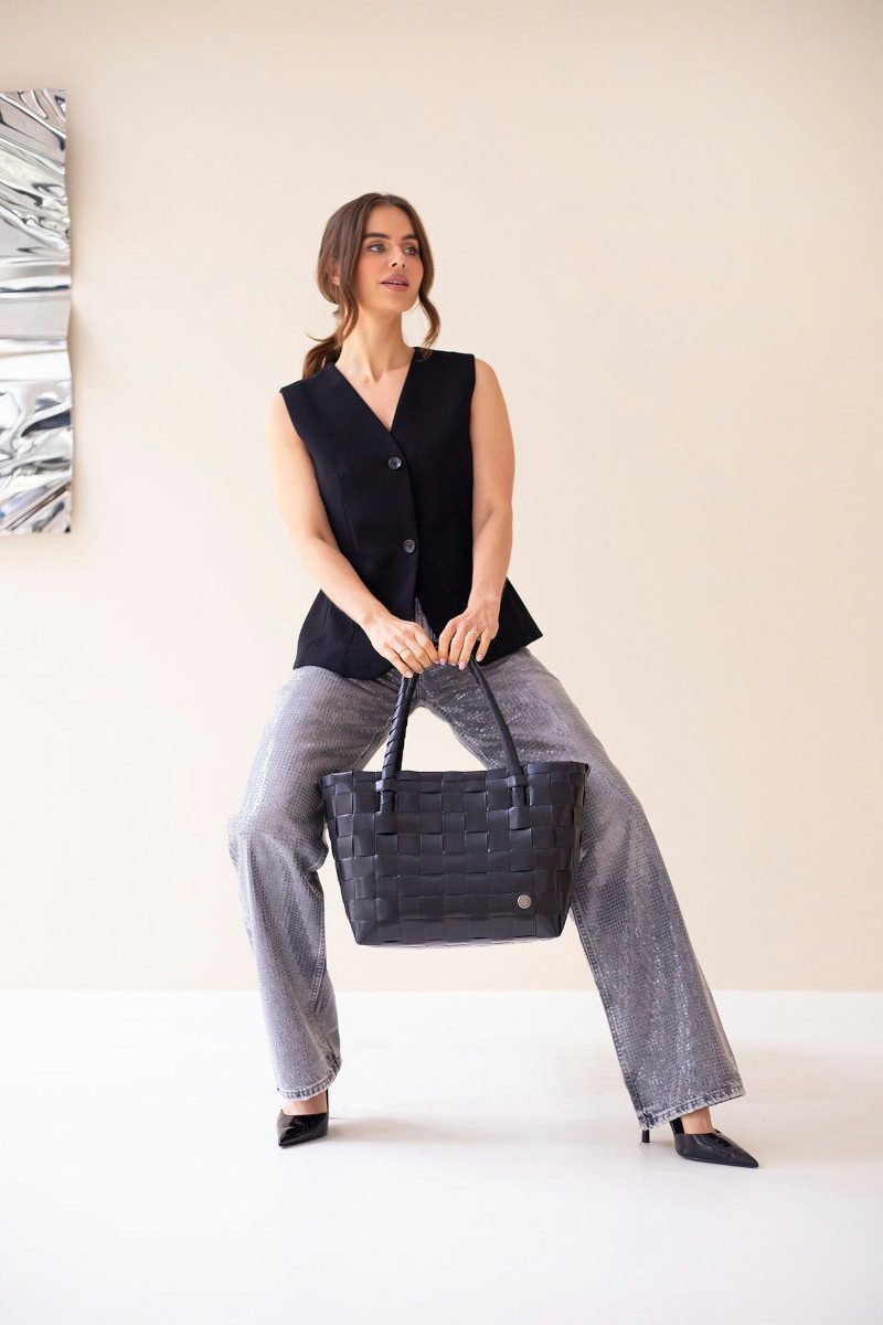 Handed By Einkaufsshopper Paris Shopper S fat strap black günstig online kaufen