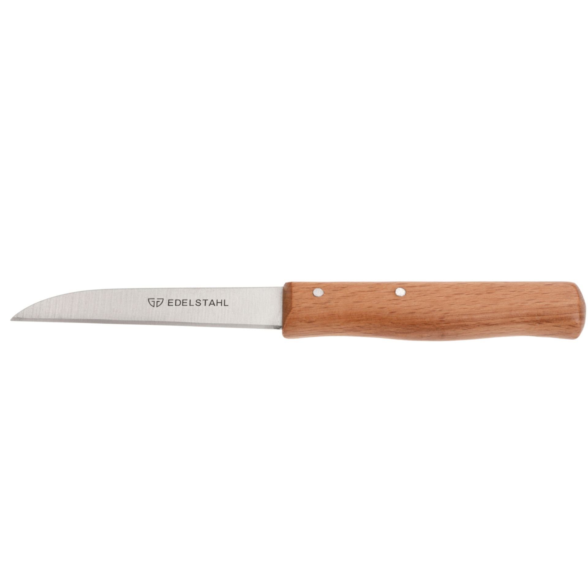 GRÄWE Universalküchenmesser, Gräwe 2er Gemüsemesser-Set mit Holzgriff, gerade Klinge