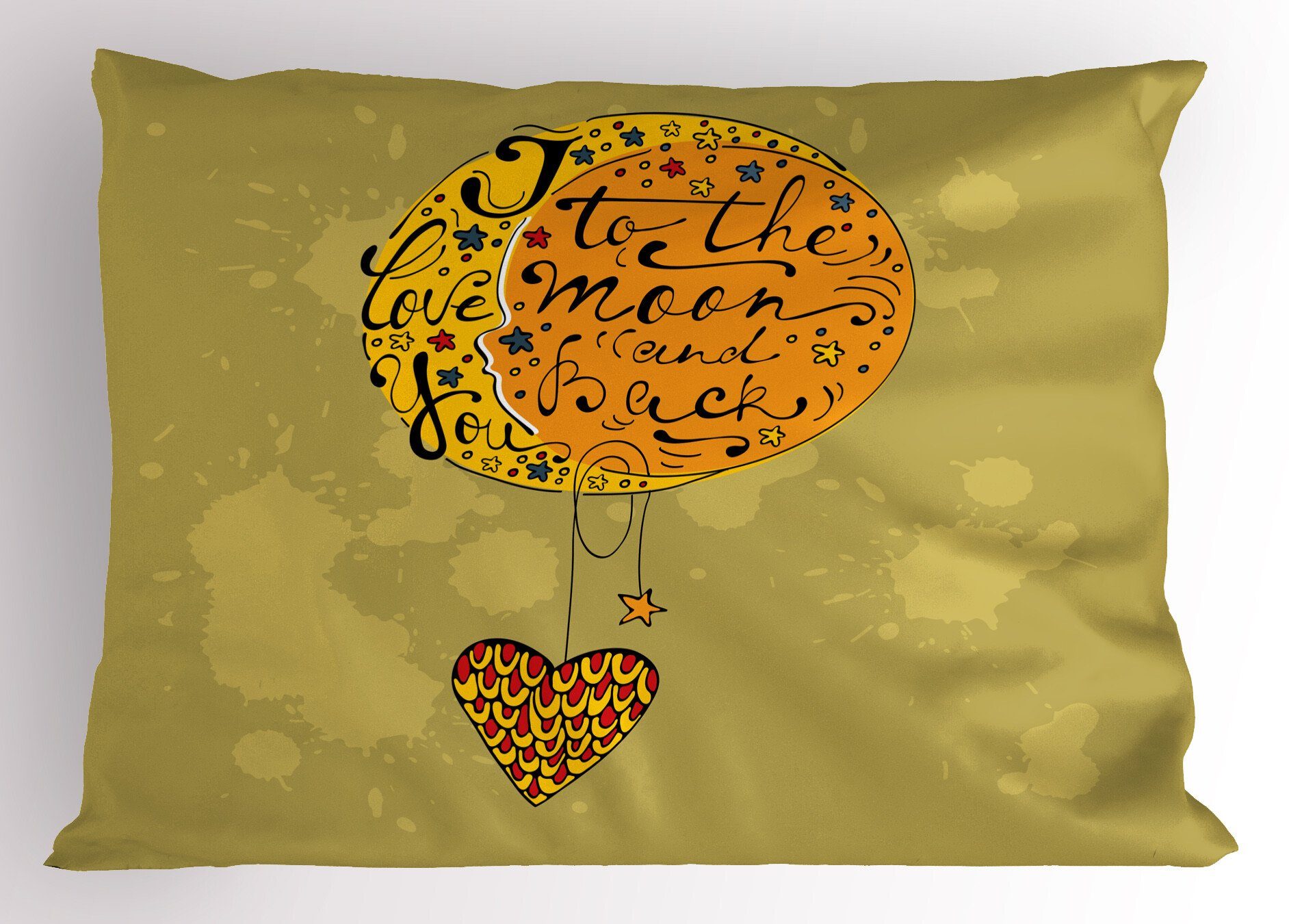 Dekorativer Gedruckter Size Sprüche Valentines Zitat King Hug Abakuhaus Kissenbezug, Liebe Kissenbezüge (1 Standard Stück),
