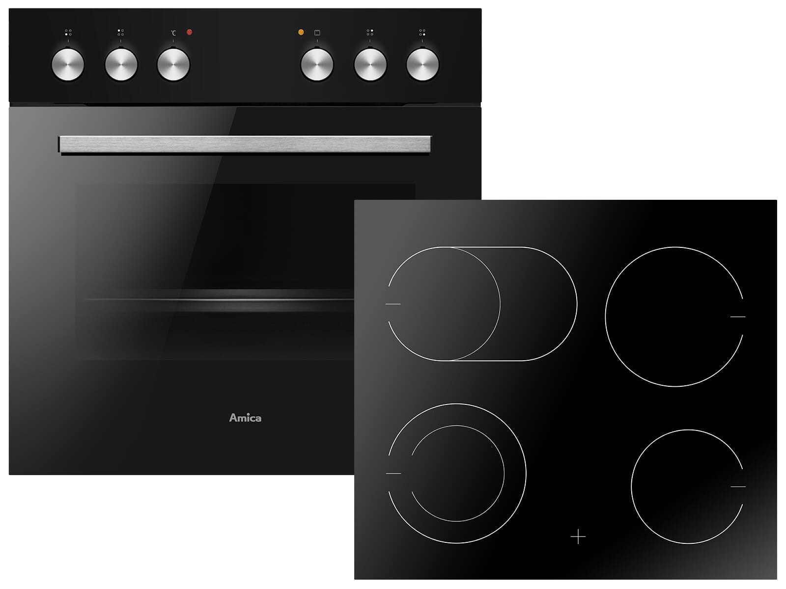 Amica Elektro-Herd-Set, Reinigung mit Wasser / Dampf