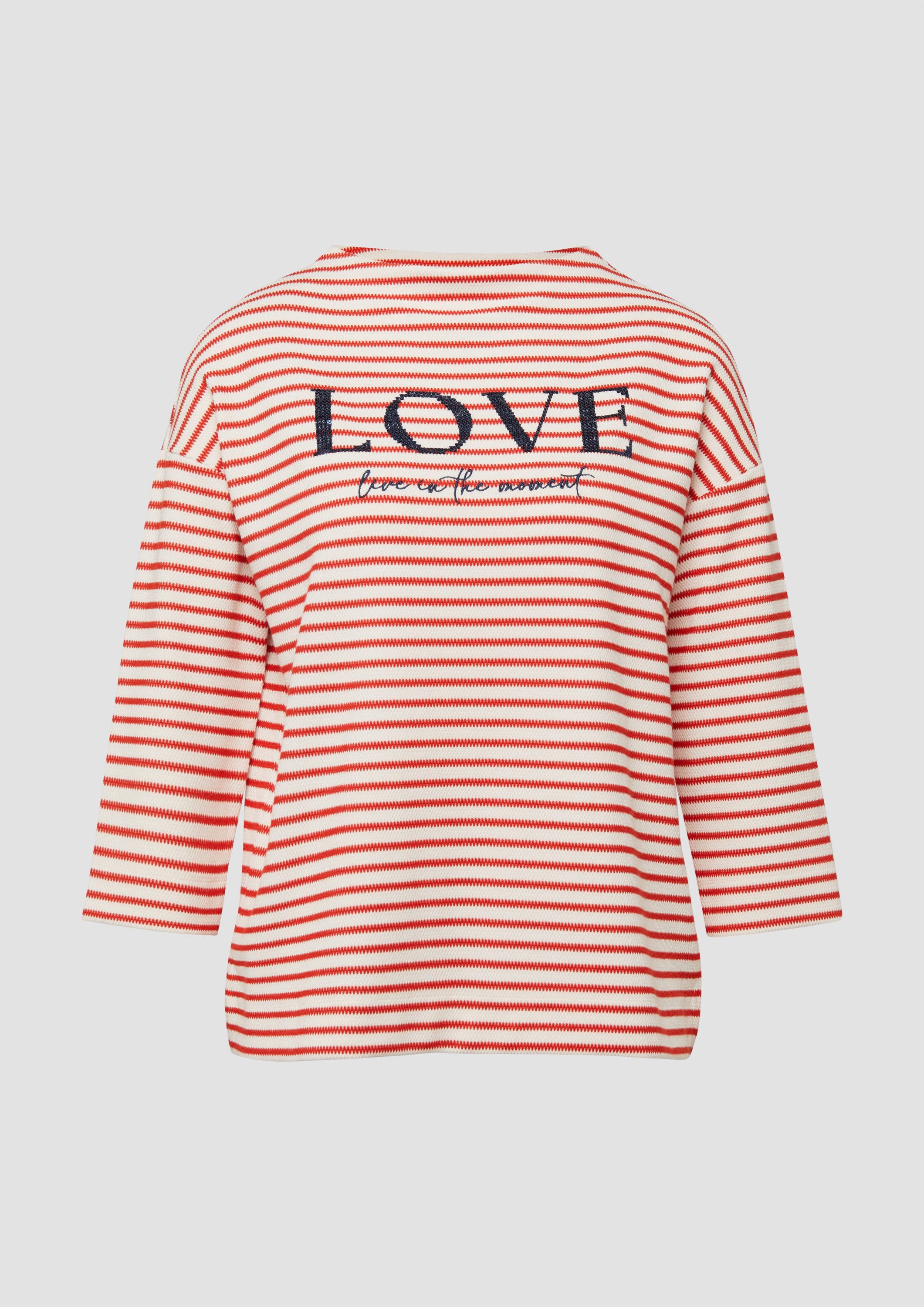 3/4 Arm-Pullover Sweatshirt