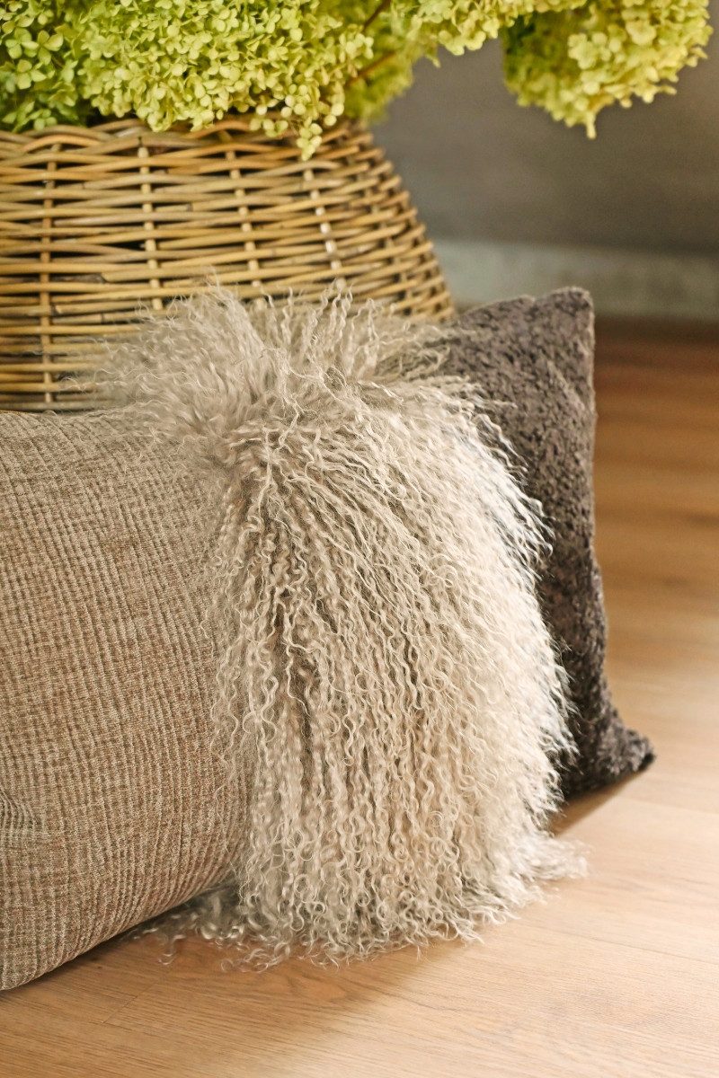 Steen Design Kissenhüllen Kissenhülle - AOSTE - taupe/grau