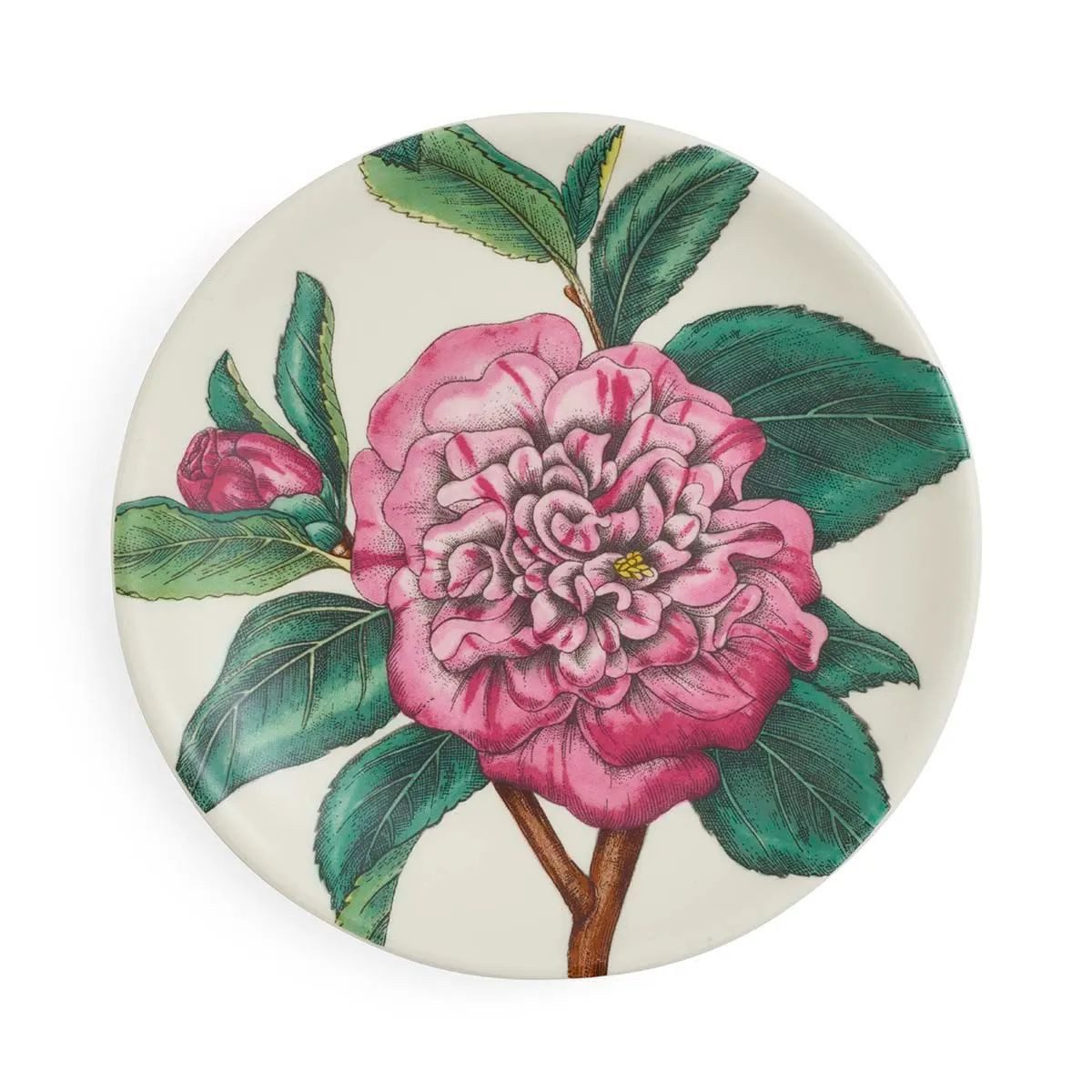 Portmeirion Dessertteller Portmeirion Keramik Vorlege-Teller Bloom Garden Gefüllte Kamelie