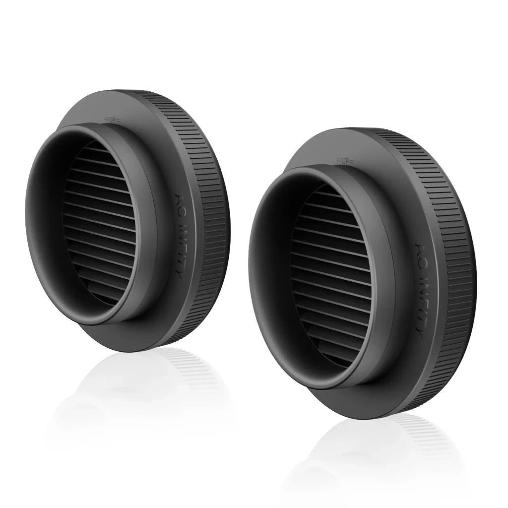 AC INFINITY Filterabdeckung Grow-Zelt-Belüftungsaufsatz, (Set, 2-tlg), 200 mm, lichtblockierend, staubresistent, 2er-Pack