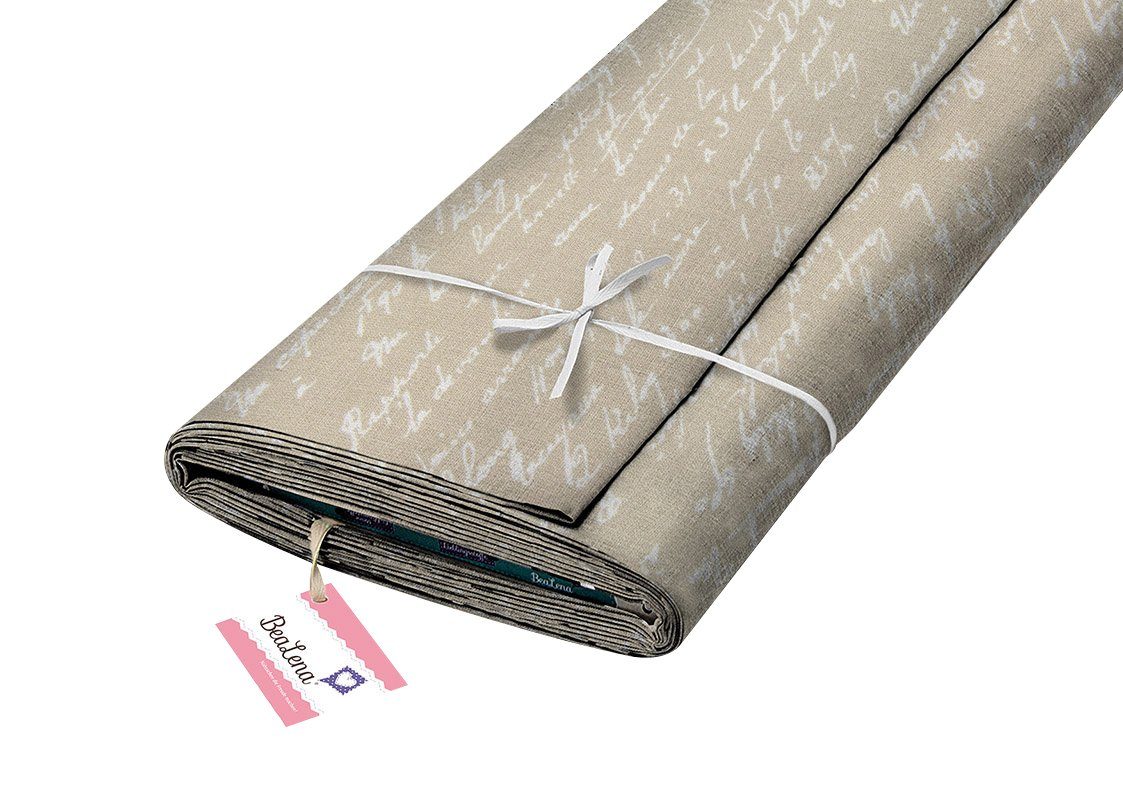 BeaLena Stoff »Schriften«, 140 cm breit, Meterware | OTTO
