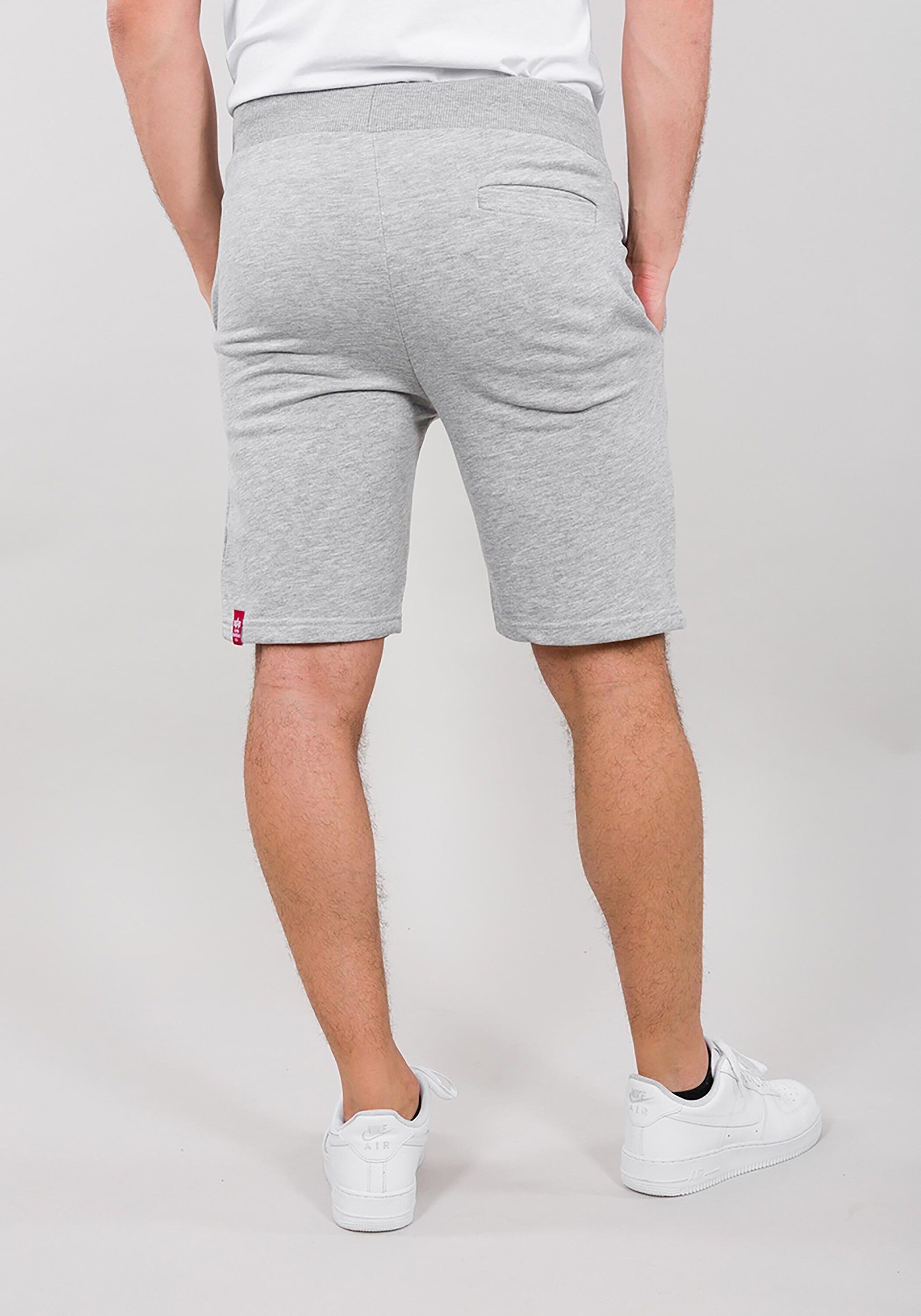 heather grey Alpha - Shorts Men Short Industries Big Sweatshorts Letters Alpha Industries