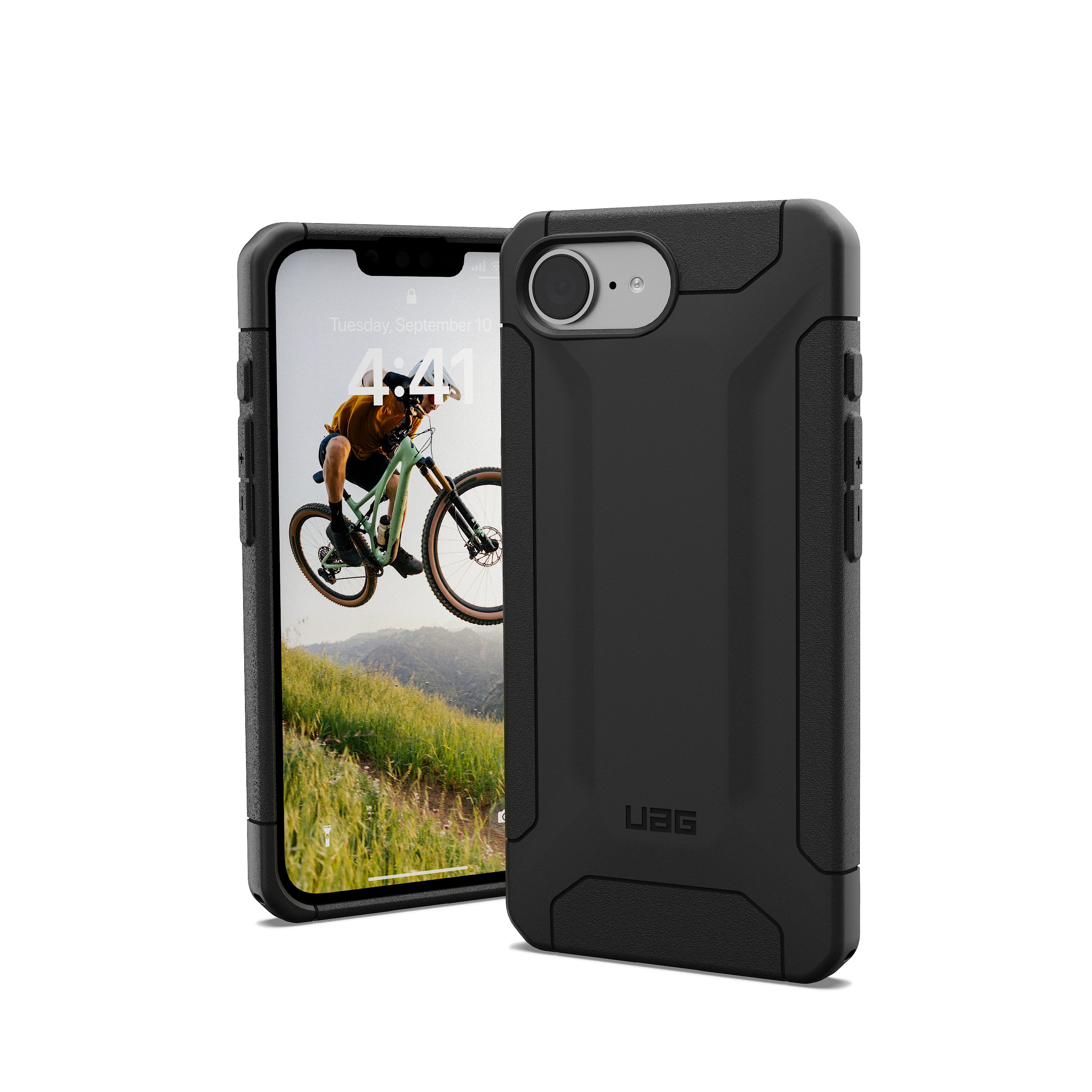 Urban Armor Gear Smartphone-Hülle Scout - Apple iPhone 16e Hülle, [Sturz- und stoßfest nach US-Militärstandard] schwarz