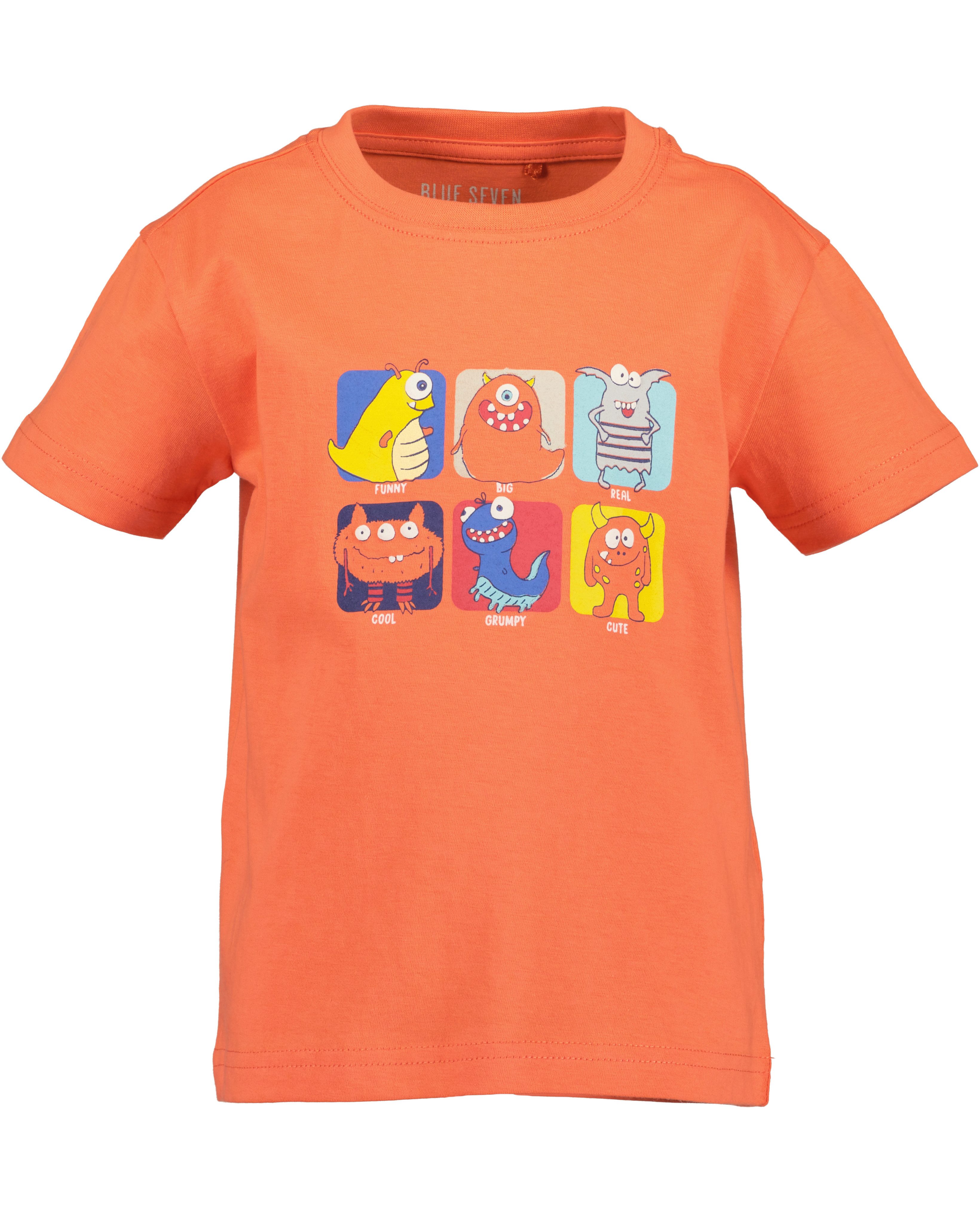 Blue Seven T-Shirt mit kurzem Arm, mit Druck und unifarben, aus Baumwolle