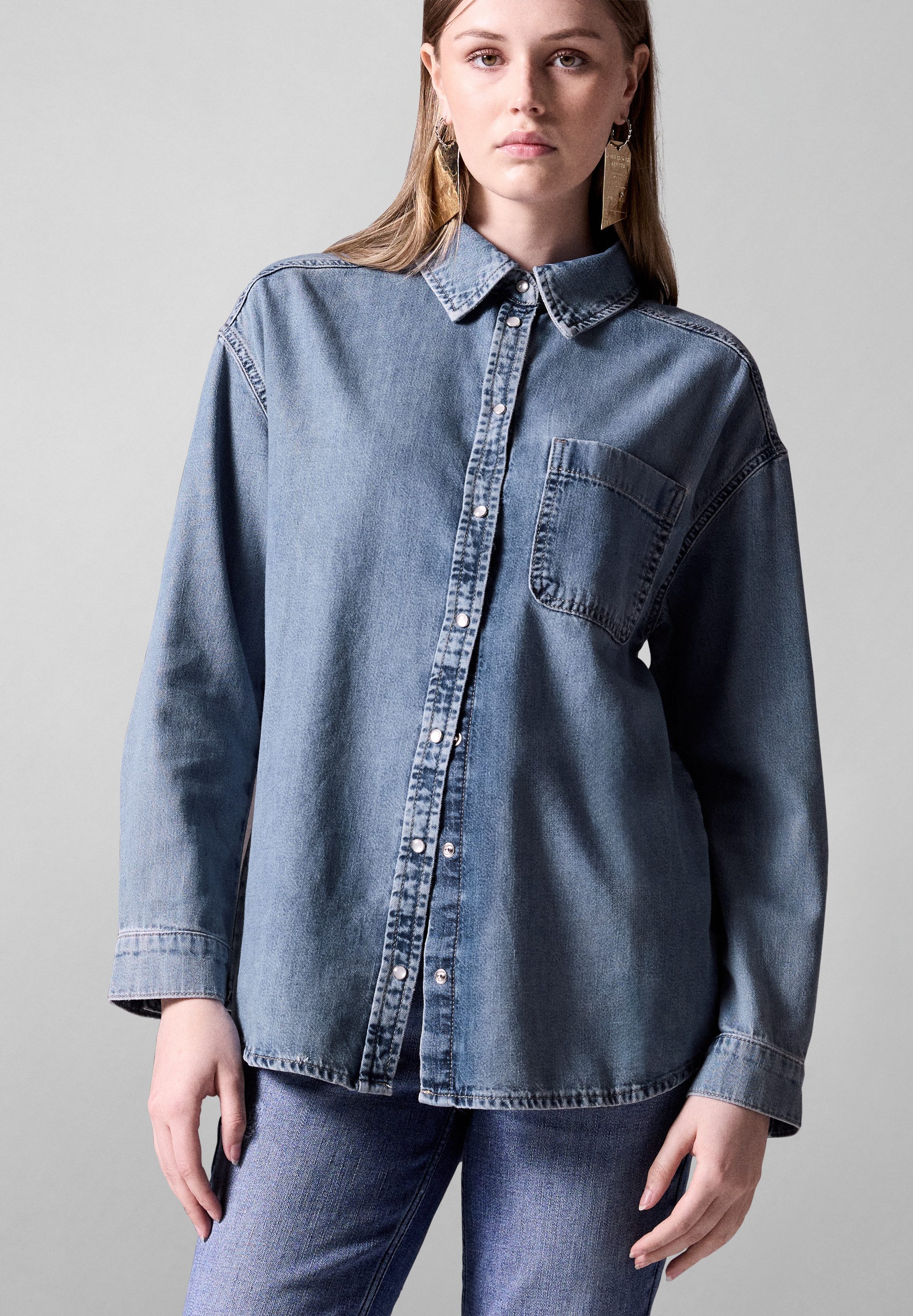 Jeansbluse