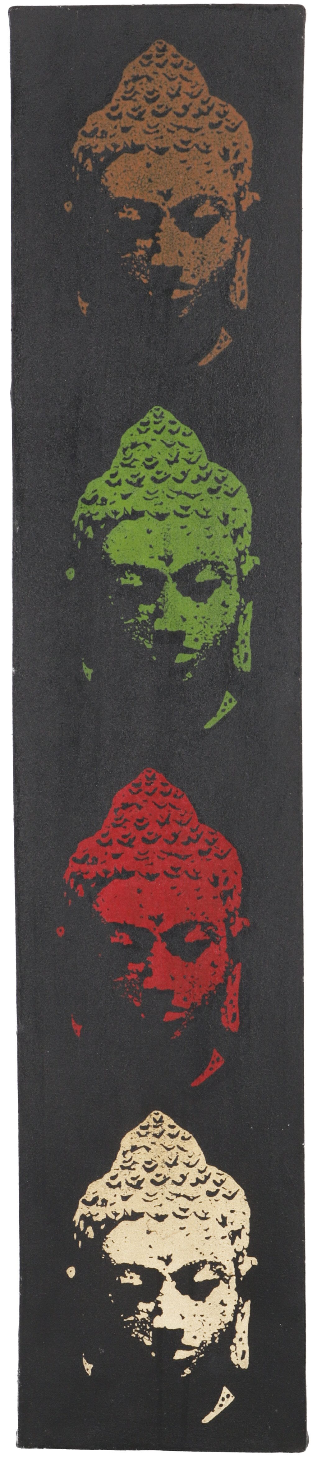 Guru-Shop Bilderrahmen Gemälde auf Leinwand 100*20 cm - Motiv 25