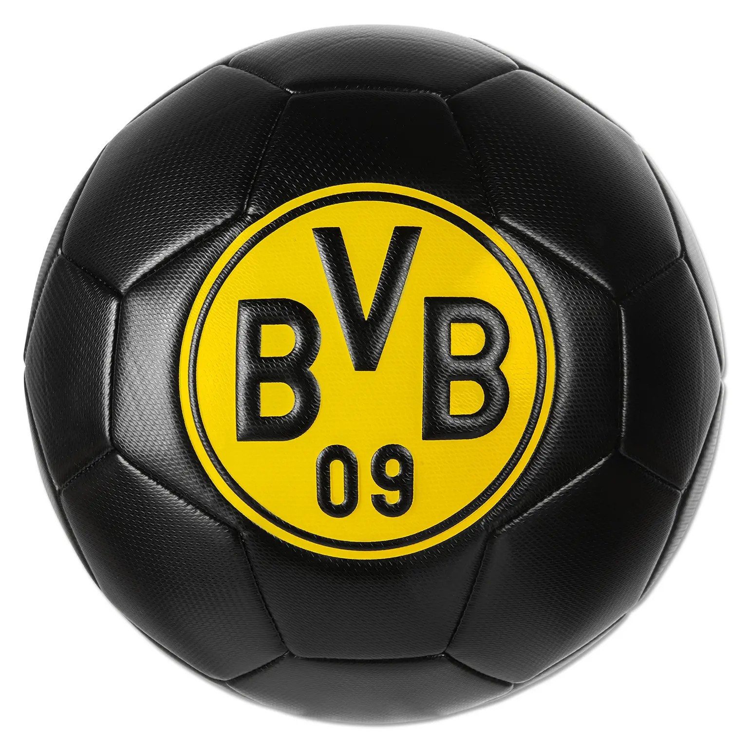 Fußball BVB Ball schwarz embossed