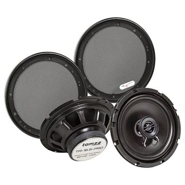 tomzz Audio Koaxial Lautsprecher Set 165mm 100 Watt inkl. Gittersatz TA 16.5-Pro Auto-Lautsprecher