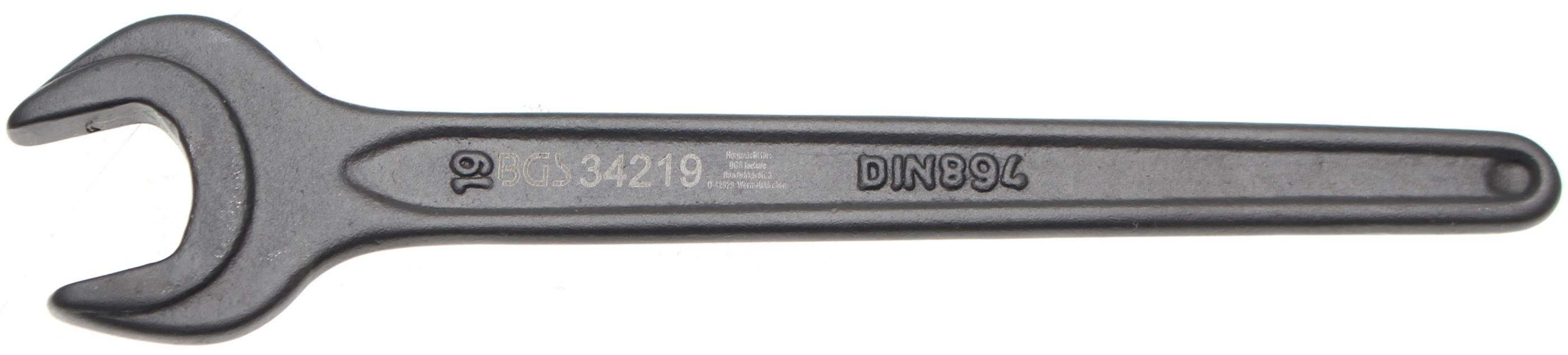 BGS technic Maulschlüssel Einmaulschlüssel, DIN 894, SW 19 mm