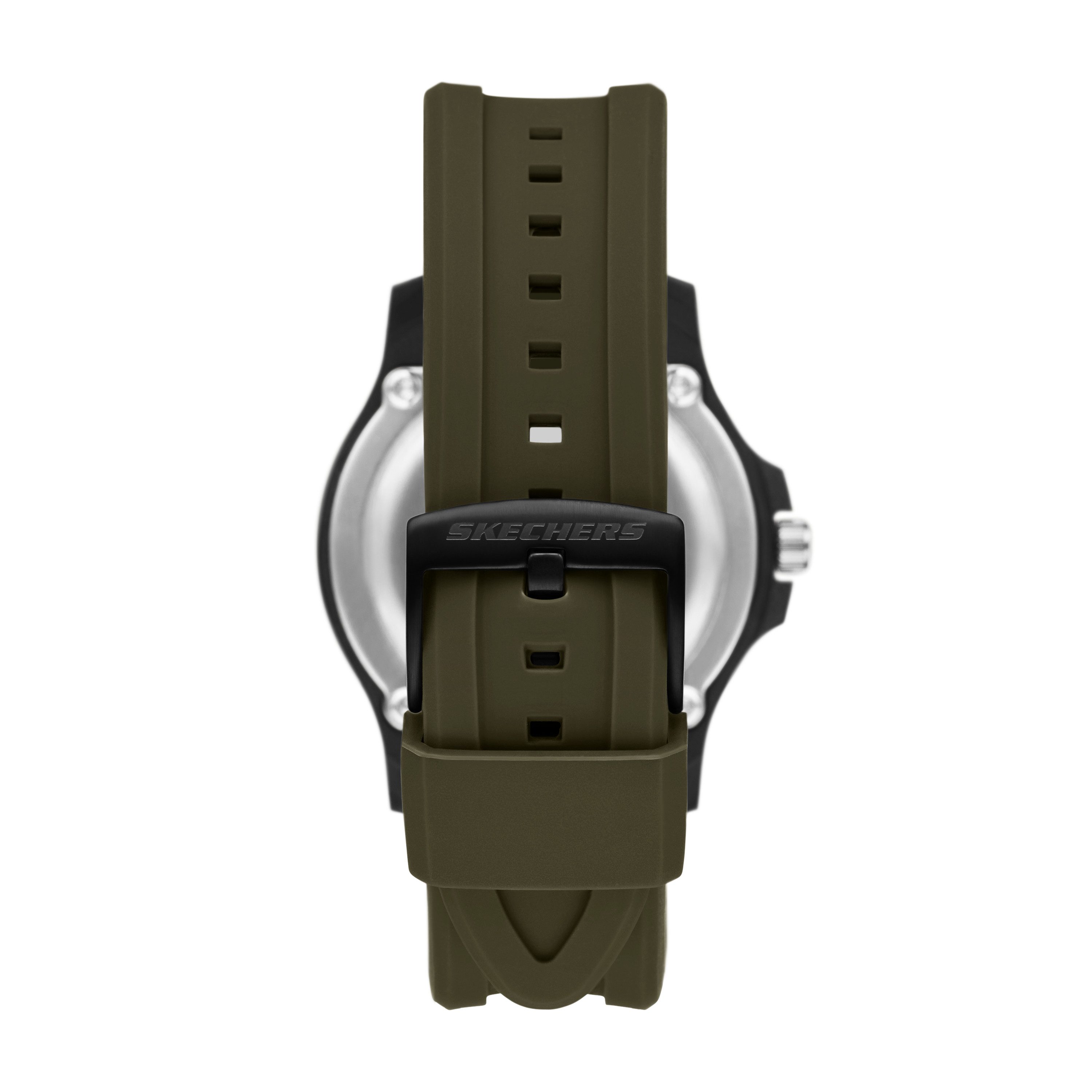 Skechers Quarzuhr Glen Oaks SR5287, Armbanduhr, Herrenuhr, Silikonarmband, analog, Tag