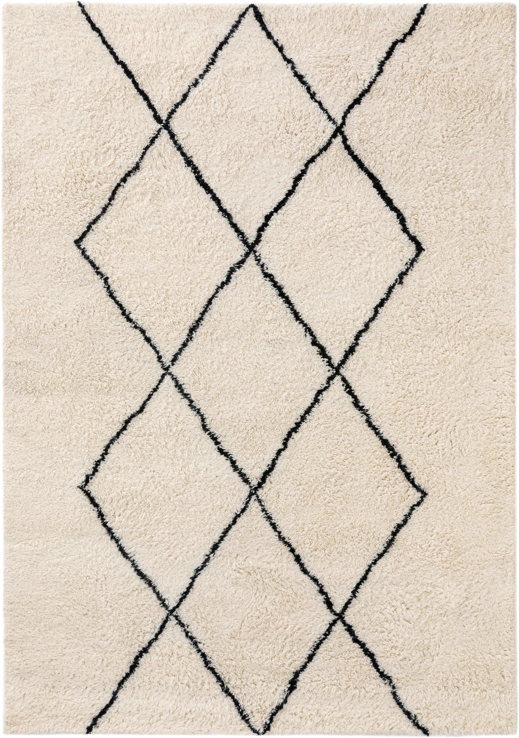 benuta Wollteppich Berber, rechteckig, Höhe: 31 mm, 100% Wolle, Teppich Wohnzimmer, Schlafzimmer, Esszimmer, Flur, Hygge
