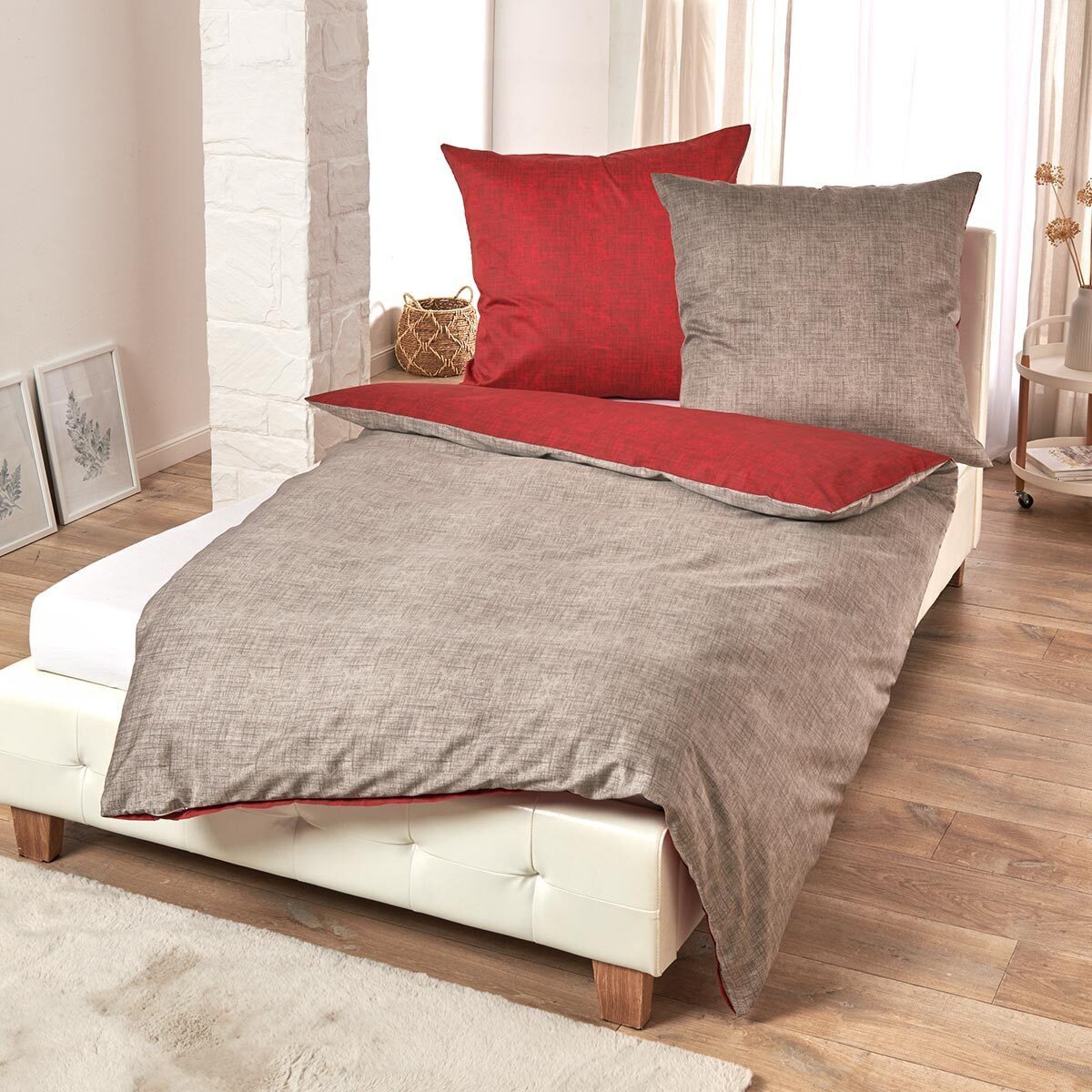 TRAUMSCHLAF Bettwäsche Texture, Mako Satin, 1 günstig online kaufen