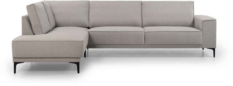 Places of Style Ecksofa Oland 289 cm, L-Form, im zeitlosem Design und hochwertiger Verarbeitung