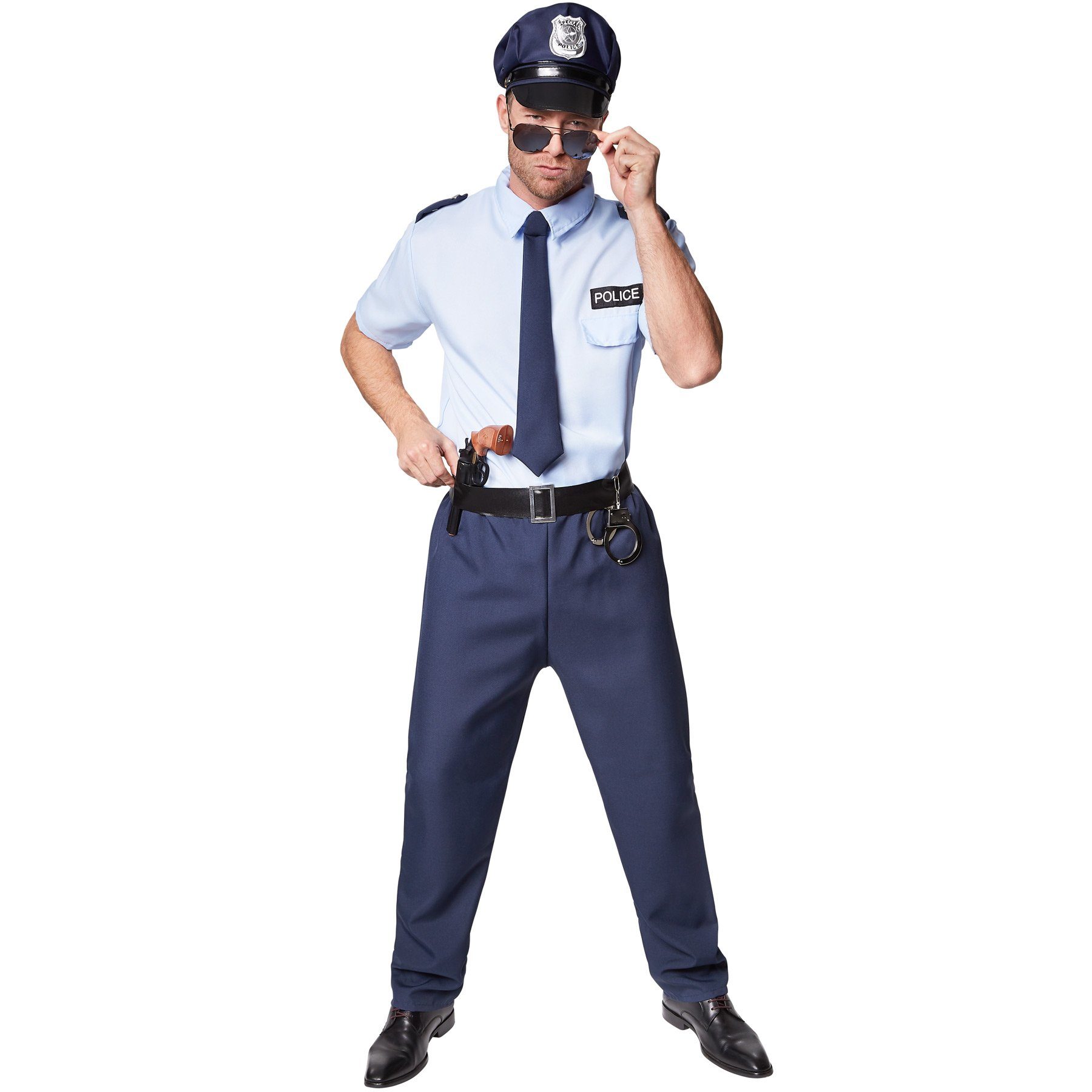 dressforfun Kostüm Herrenkostüm Police Officer, Cooles Hemd mit Police-Aufdruck