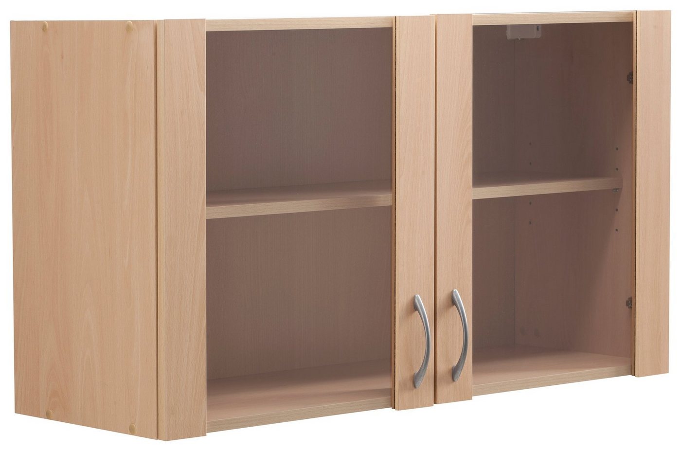 wiho Küchen Glashängeschrank Kiel Front mit Glaseinsatz