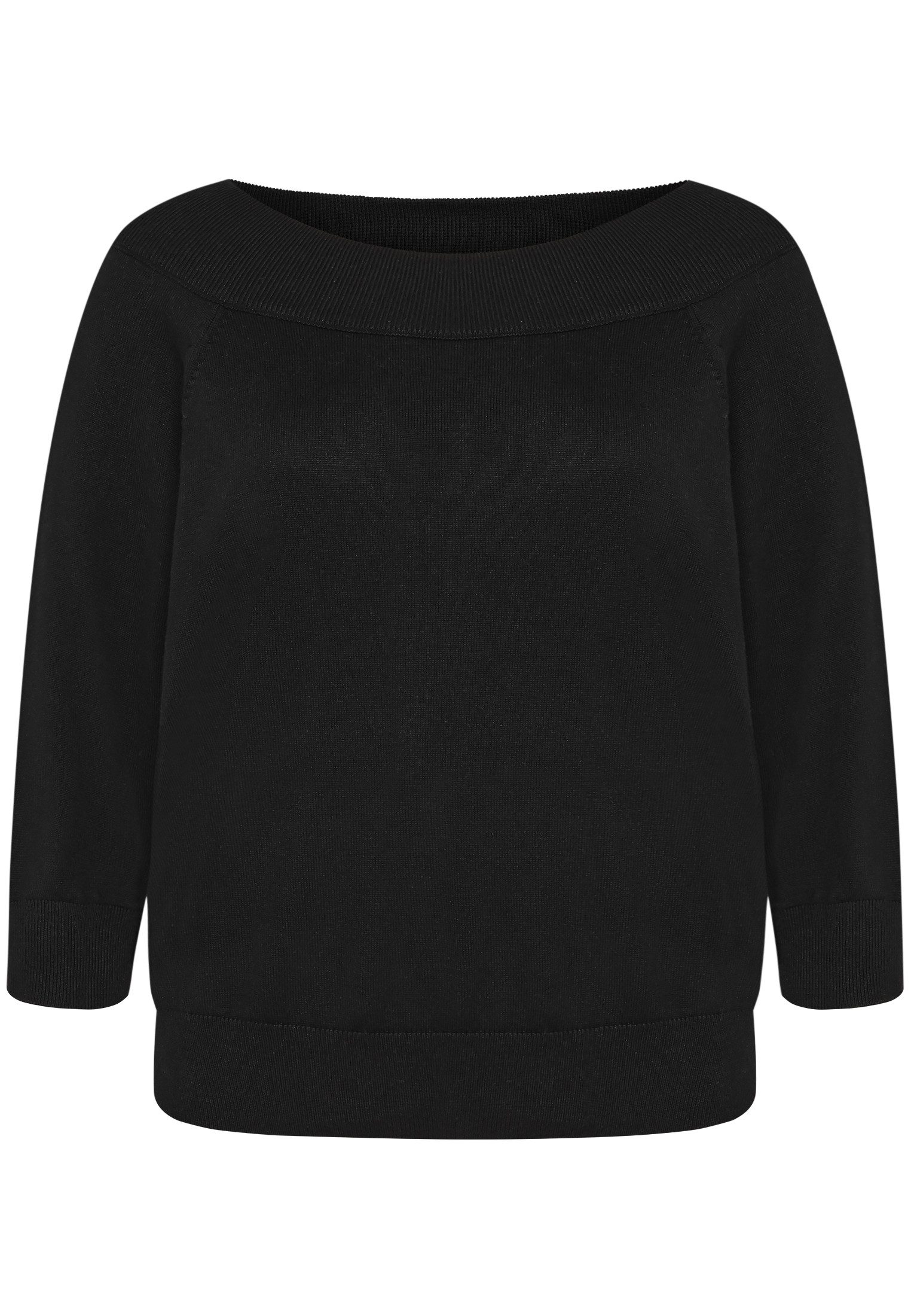 Zero Strickpullover Damen mit Carmenausschnitt (1-tlg) Plain/ ohne Details