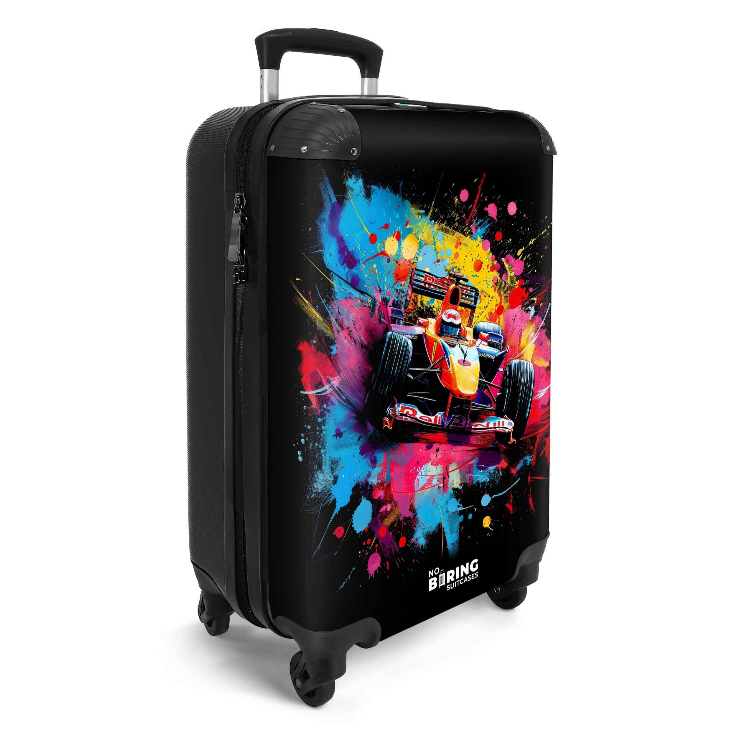 NoBoringSuitcases.com© Hartschalen-Trolley Formel-1-Auto mit Graffiti 55x35 günstig online kaufen