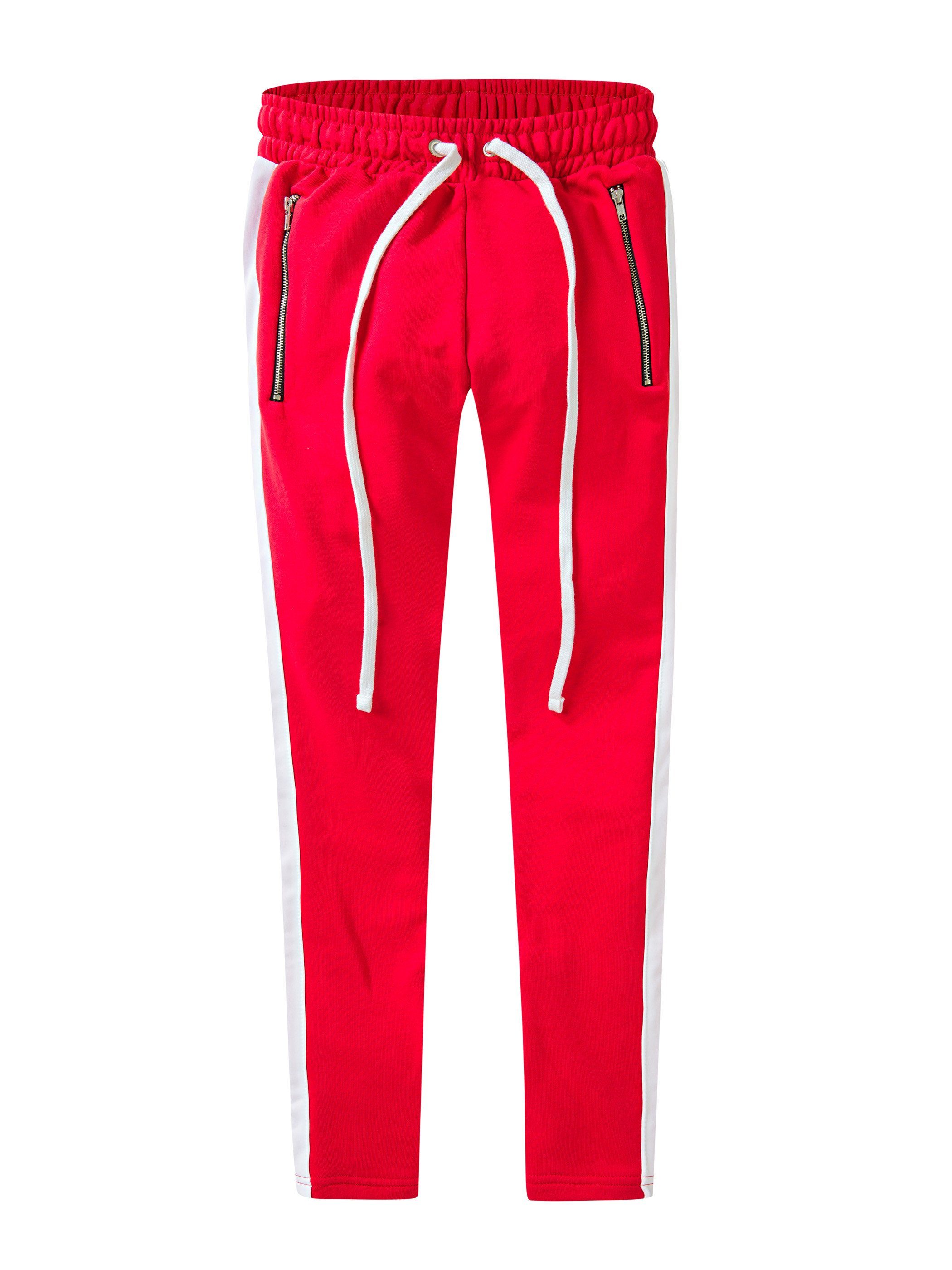 Pittman Jogginghose PITTMAN - Retro Track Pant Zip (1-tlg) mit elastischem, Bund mit Kordelzug