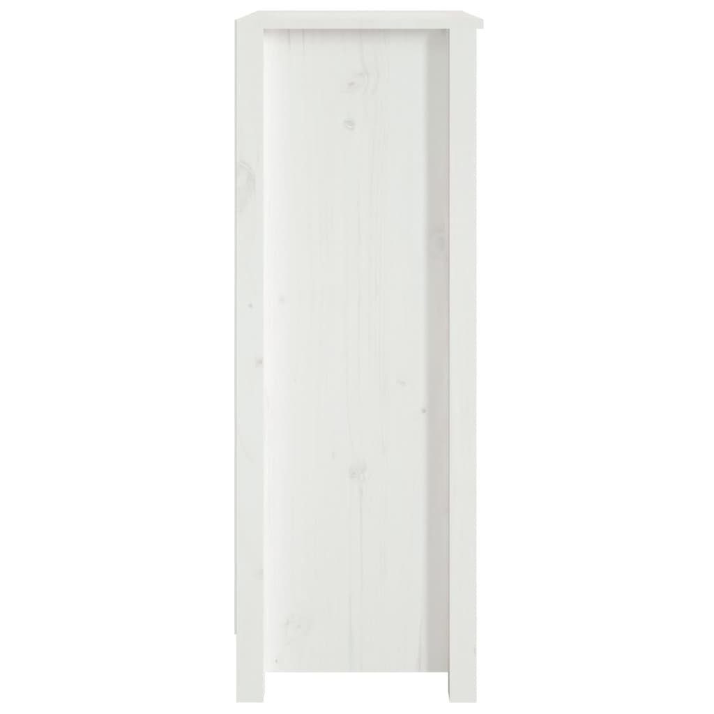 furnicato Bücherregal Weiß 50x35x97 cm Kiefer Massivholz