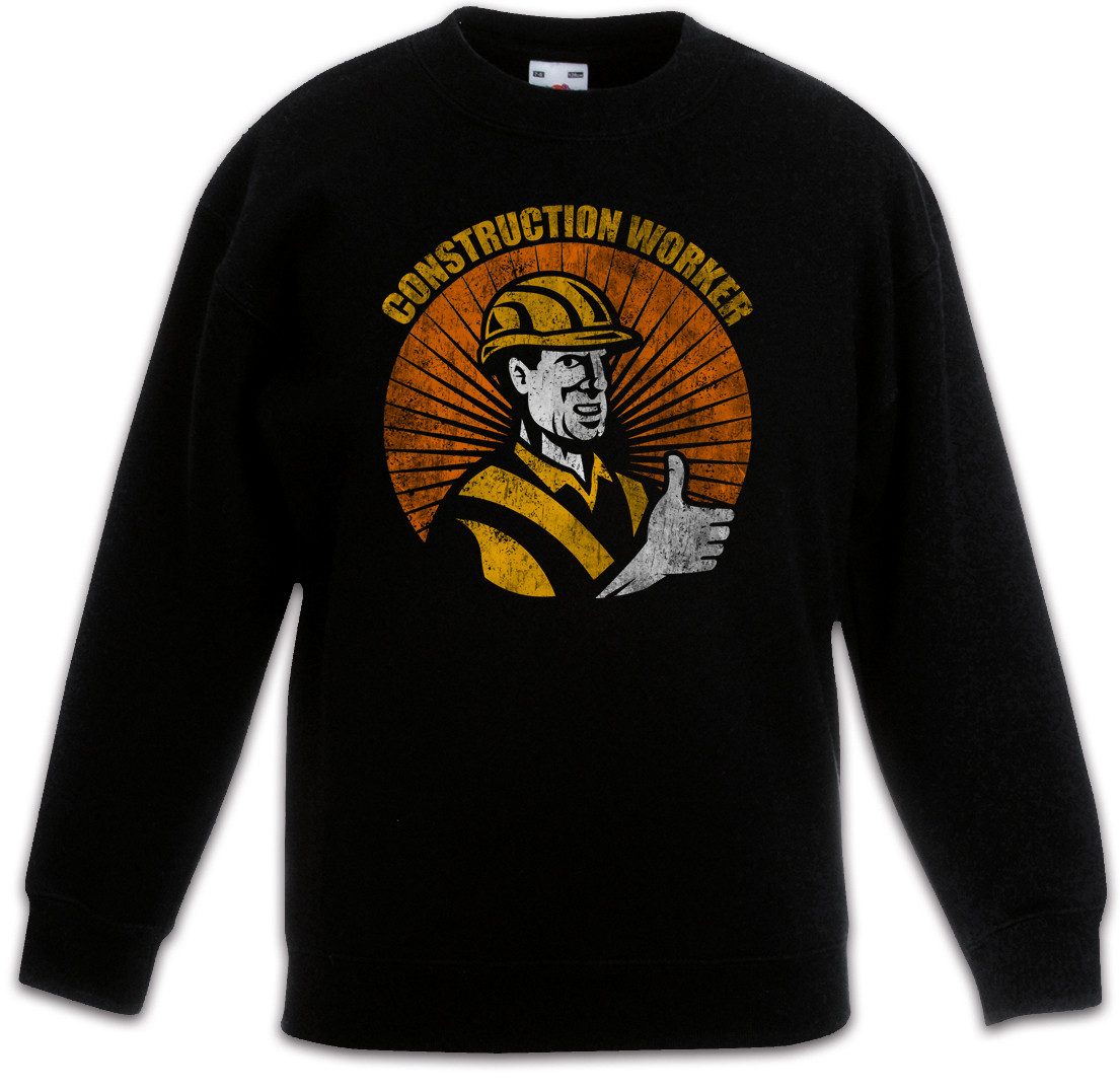 Sweatshirt Construction Worker II Kinderpullover Maurer Handwerk Handwerker