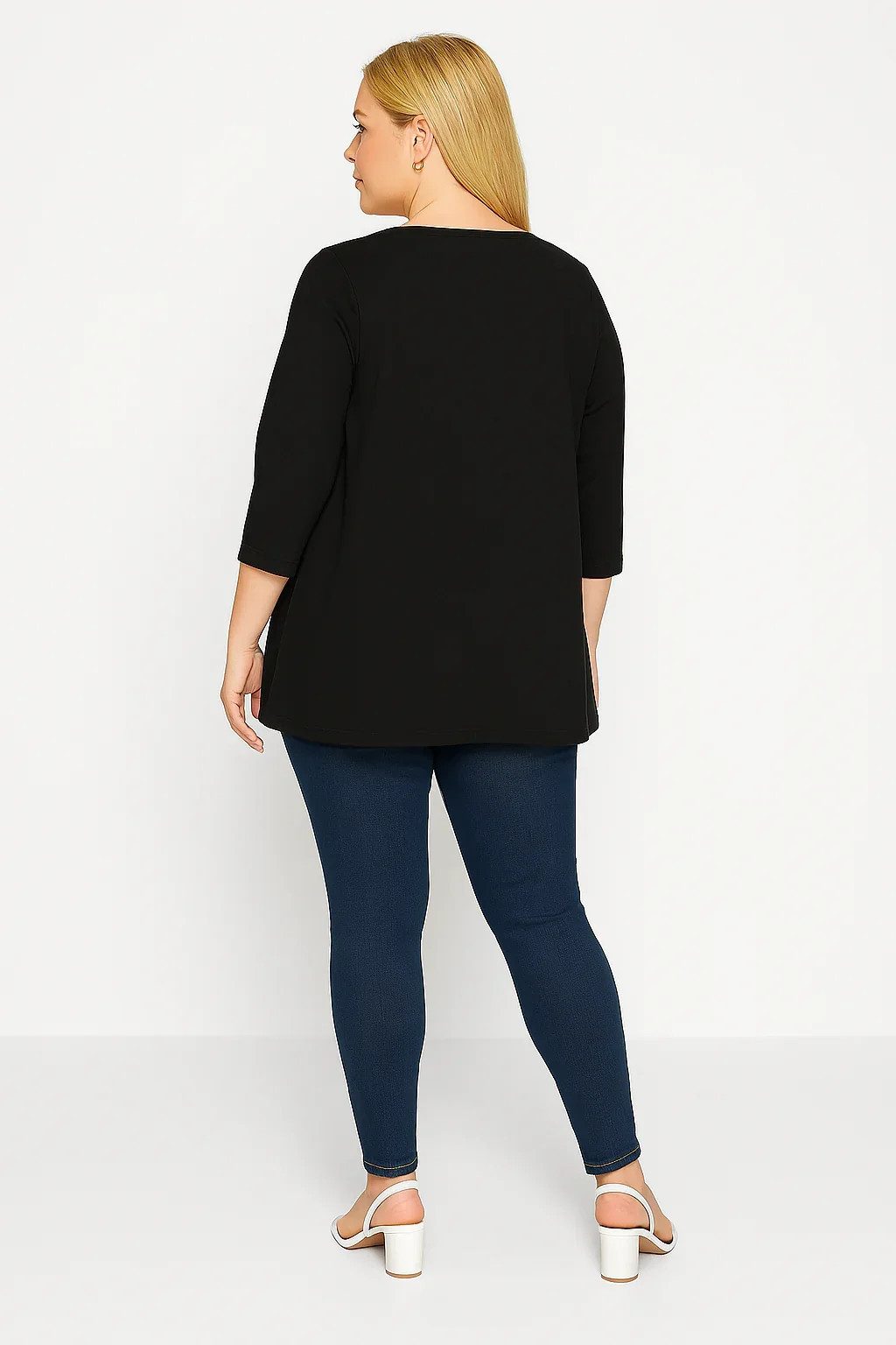 Shape of You Blusentop Bluse mit Sternenstickerei
