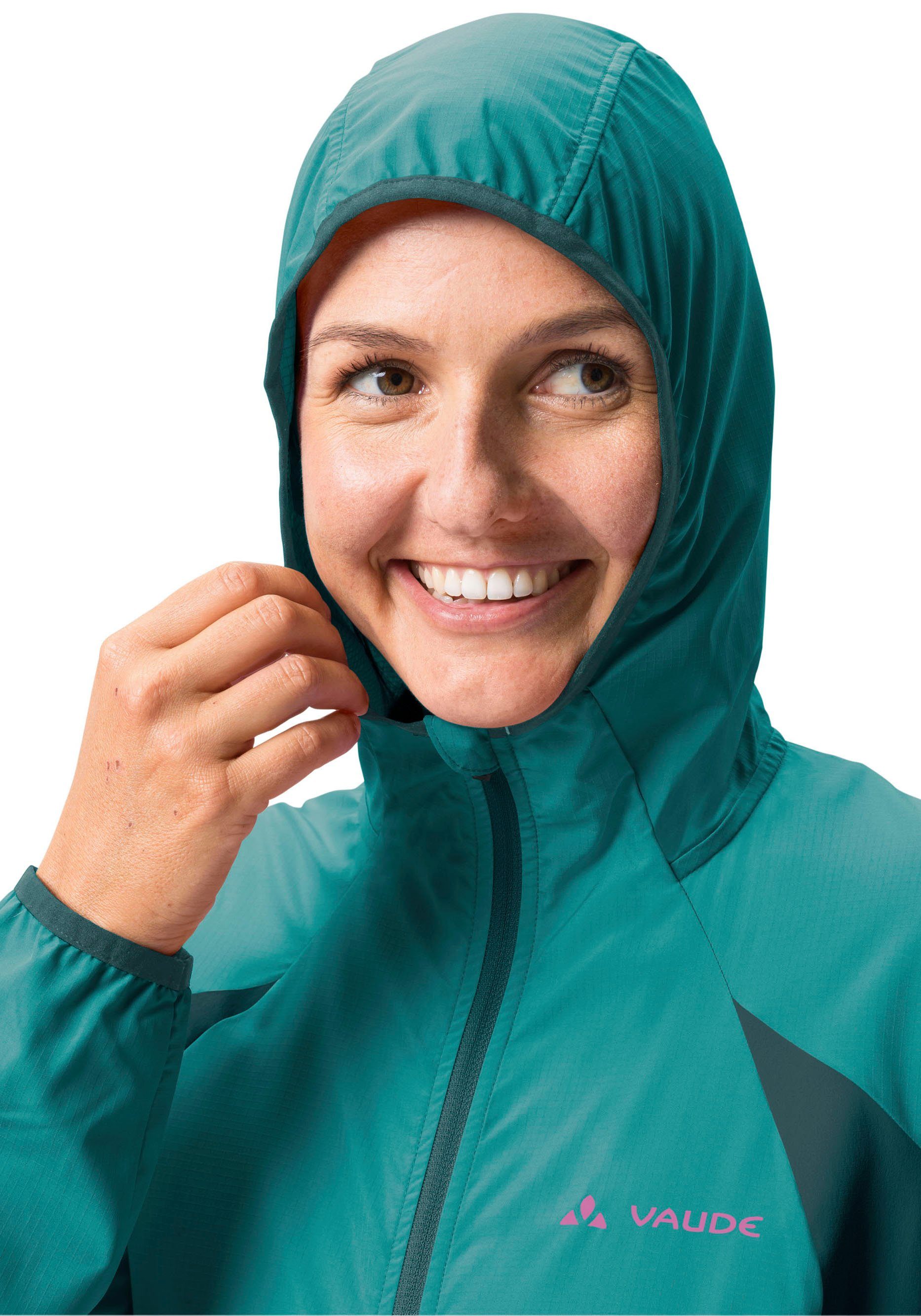 JACKET & (1-St) Atmungsaktiv Winddicht AIR VAUDE WOMEN'S QIMSA Wasserabweisend & Funktionsjacke