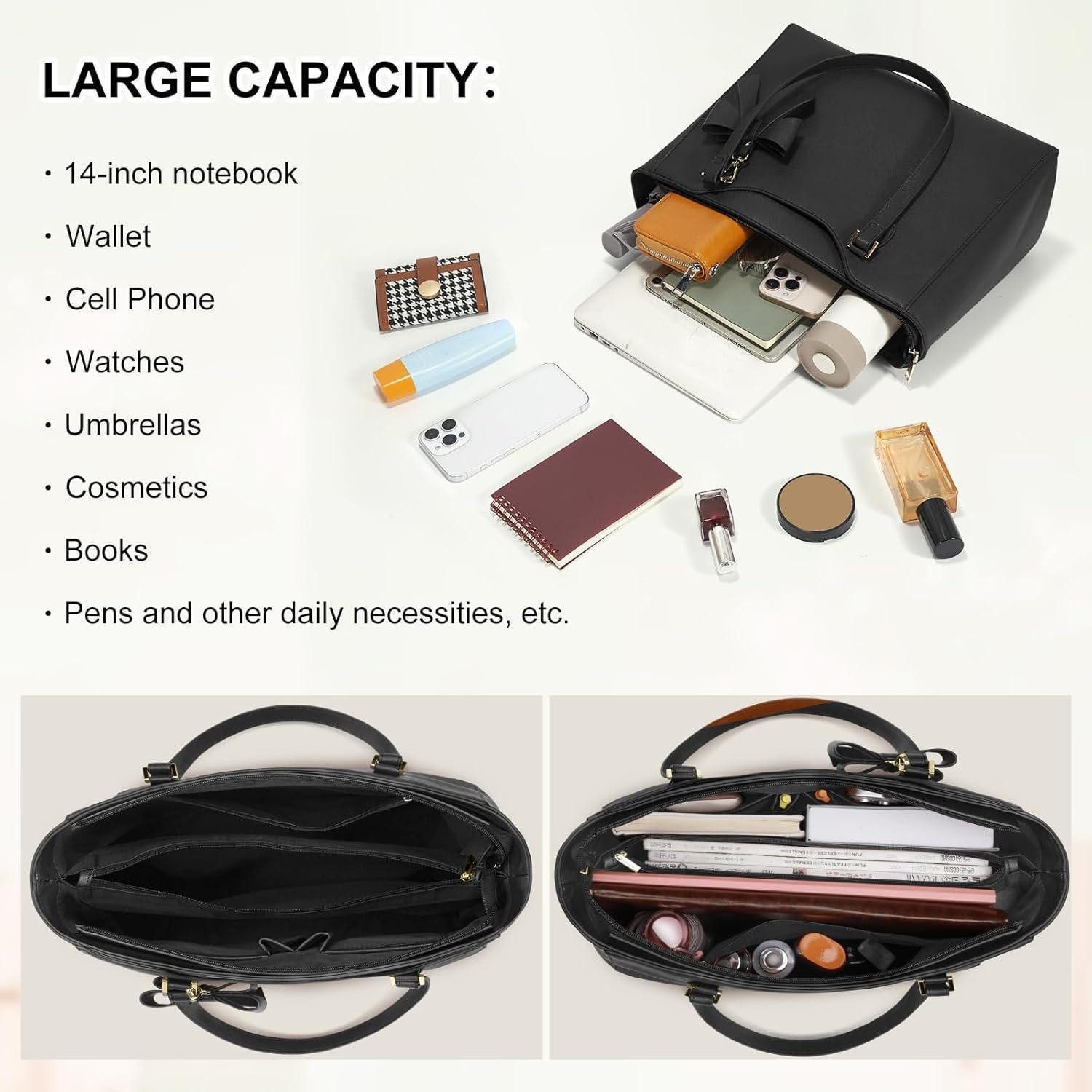 LuxusKollektion Handtasche Handtasche Damen Groß Schwarz Wasserdicht Tote Bag Henkeltasche