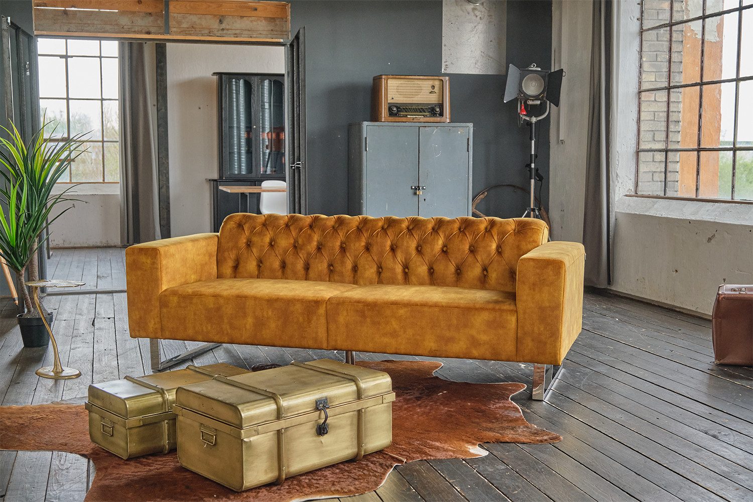 KAWOLA 3-Sitzer NILO, Sofa Couch Velvet günstig online kaufen