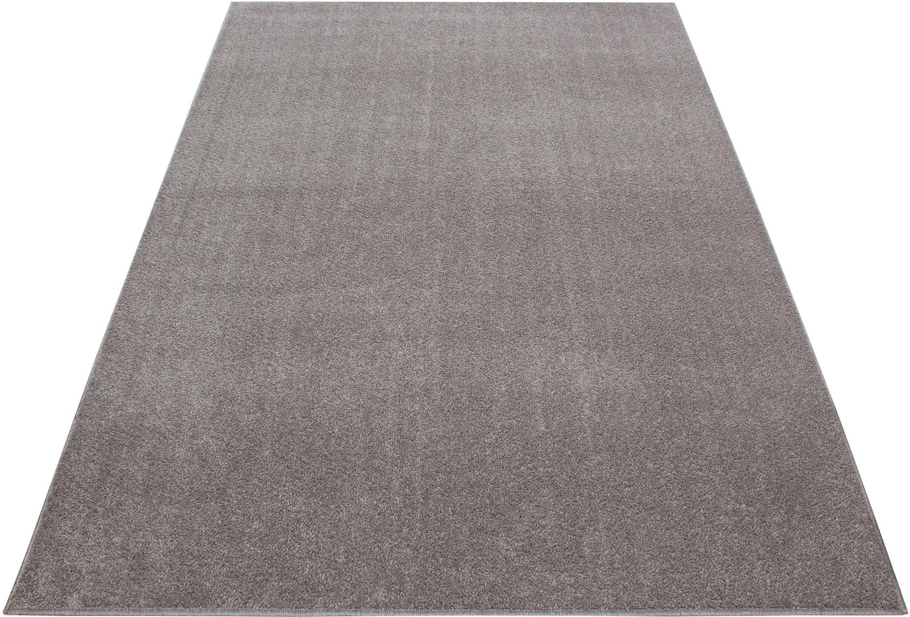 Ayyildiz Teppiche Teppich ATA, auch als Läufer und in rund, rechteckig, Höhe: 10 mm, Kurzflor, uni, große Farbauswahl, robust, Fußbodenheizungsgeeignet