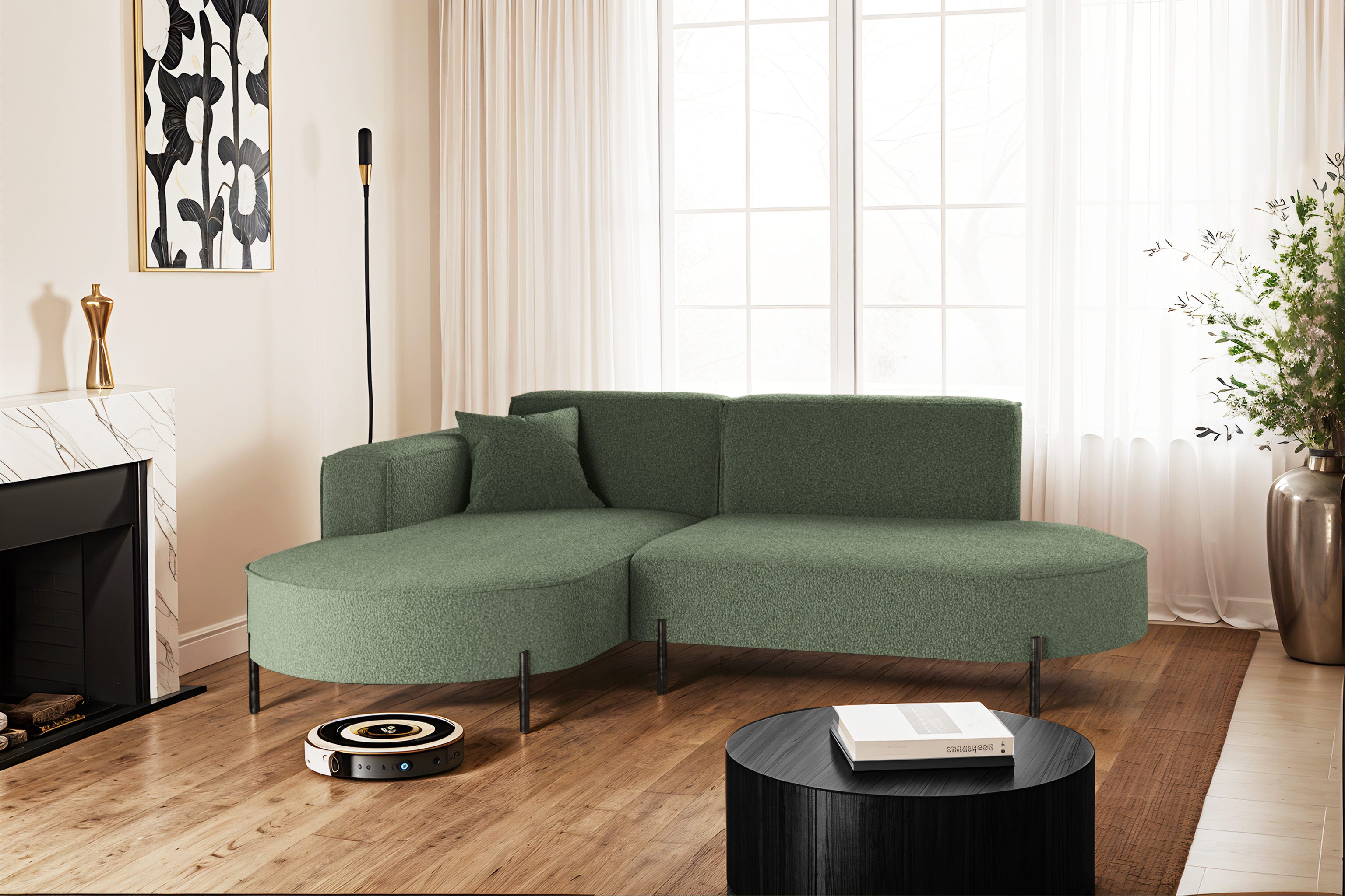 Kaiser Möbel Ecksofa Sofa L-Form Designer günstig online kaufen