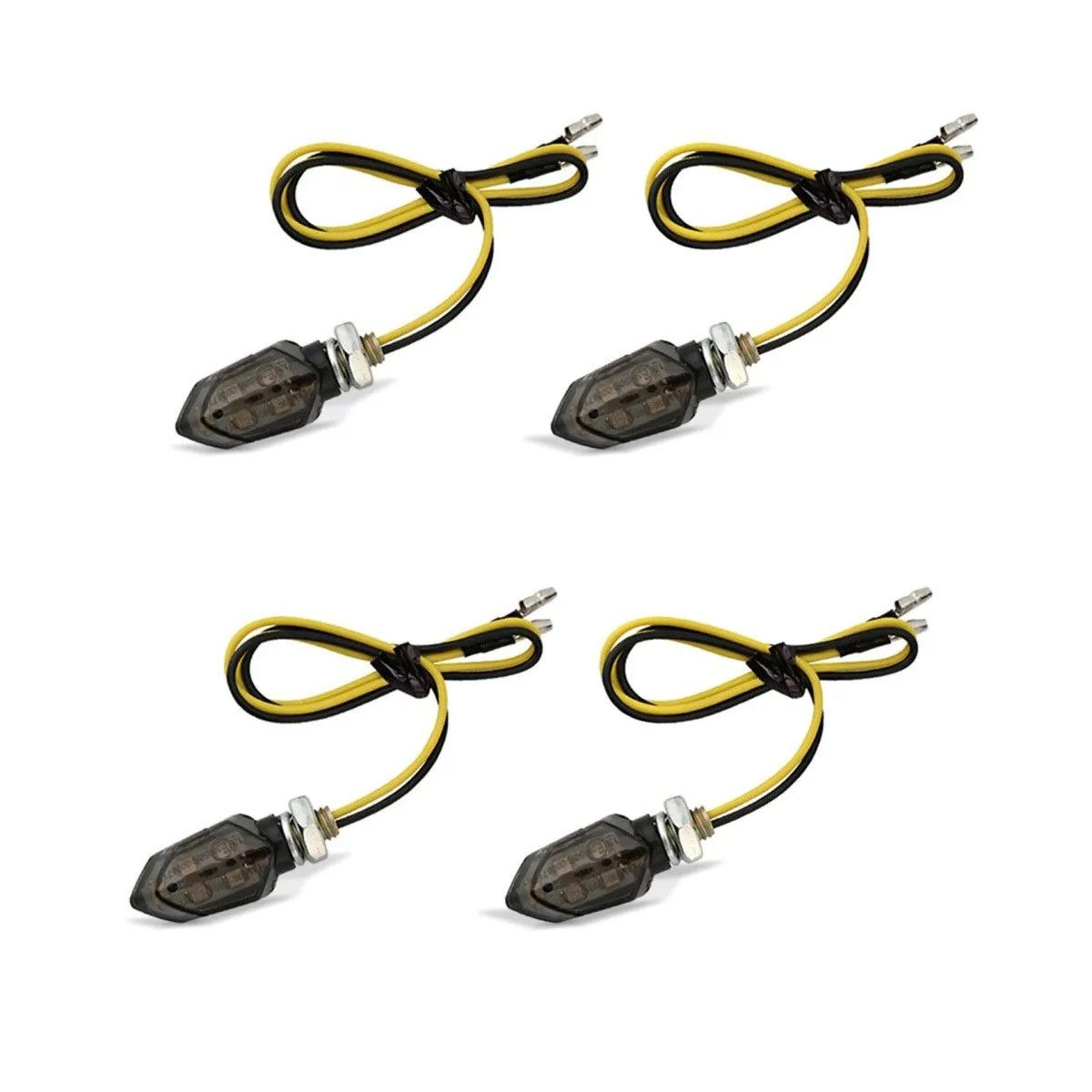 Blinker 4x LED Blinker Motorrad Lumitecs KP8 mit E-Prüfzeichen vorne-hinten