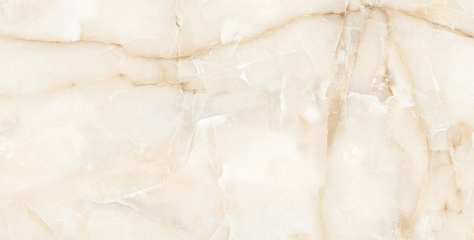 Wandfliese 1 Paket (1,44 m) Fliesen LAVISH ONYX CREMA (60 × 120 cm), poliert, beige, Marmoroptik Steinoptik Küche Wand Bad Flur Wandverkleidung Duschwand