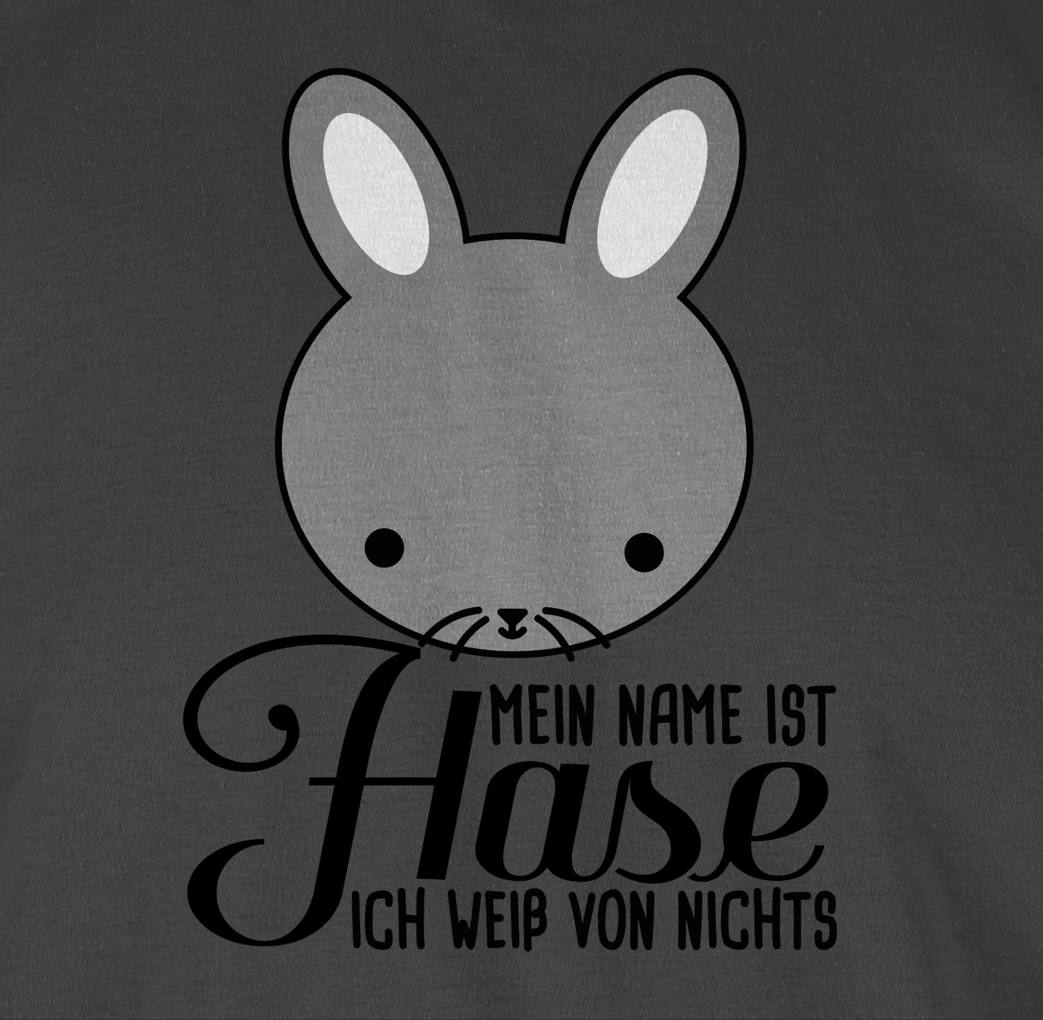 T-Shirt Mein Name ist Hase ich weiß von nichts - Ostergeschenke - Herren Premium T-Shirt oder mit Osterhasen, Geschenke für Partner zu Ostern, kleine Ostergeschenke als Oster - Kleinigkeit