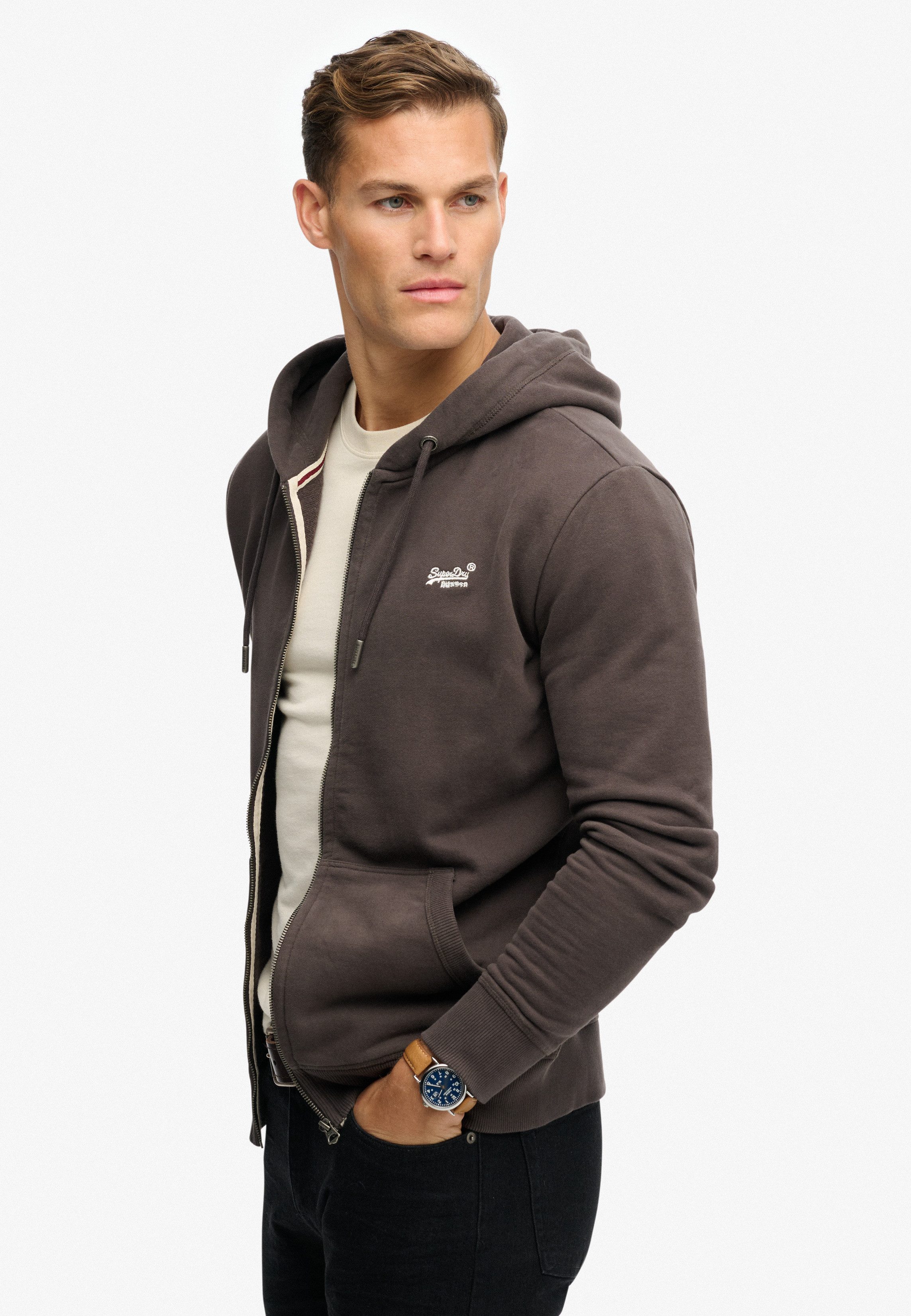 Superdry Kapuzensweatjacke ESSENTIAL LOGO ZIP HOODIE HB günstig online kaufen