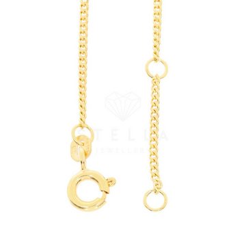 Stella-Jewellery Goldarmband 585 Gelbgold Kinder ID Armband 12+2cm Schutzengel (inkl. Etui, 1-tlg., ID-Armband), Armkette, Goldarmband