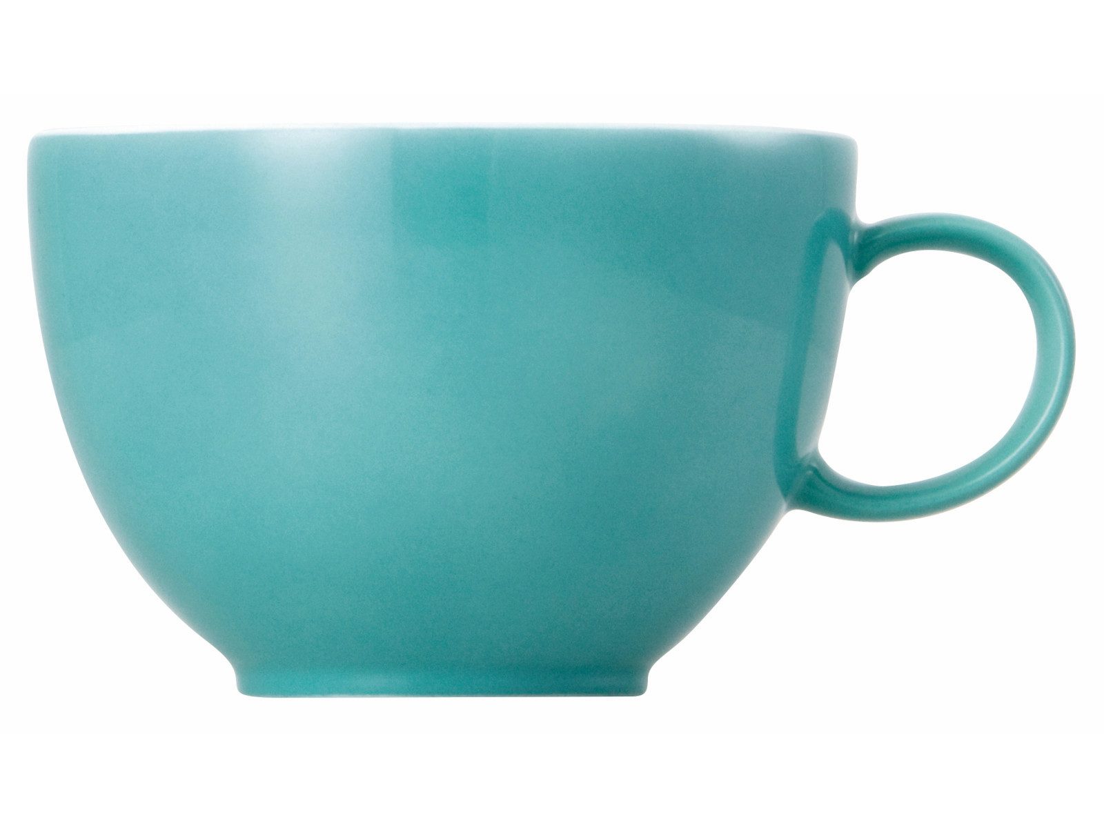 Thomas Porzellan Tasse Sunny Day Turquoise Tee-Obertasse 0,2 l, Porzellan, Tassen
