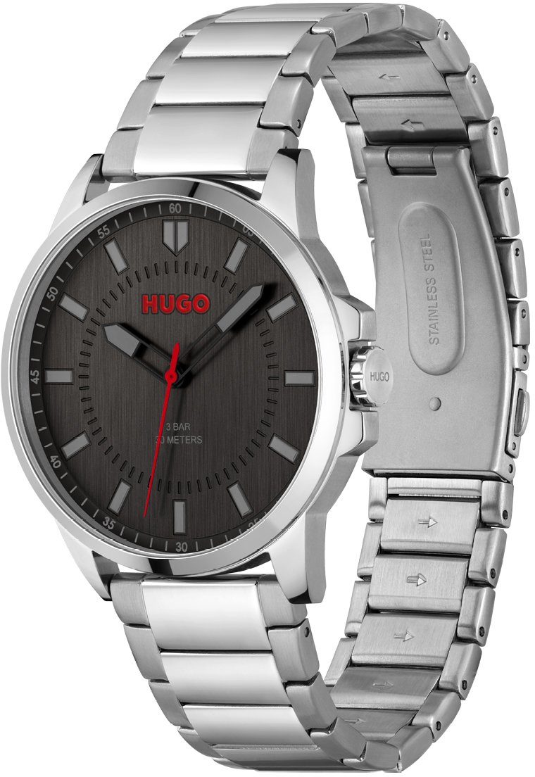 HUGO Quarzuhr #FIRST 1530246, Armbanduhr, Herrenuhr, Mineralglas, Edelstahl günstig online kaufen