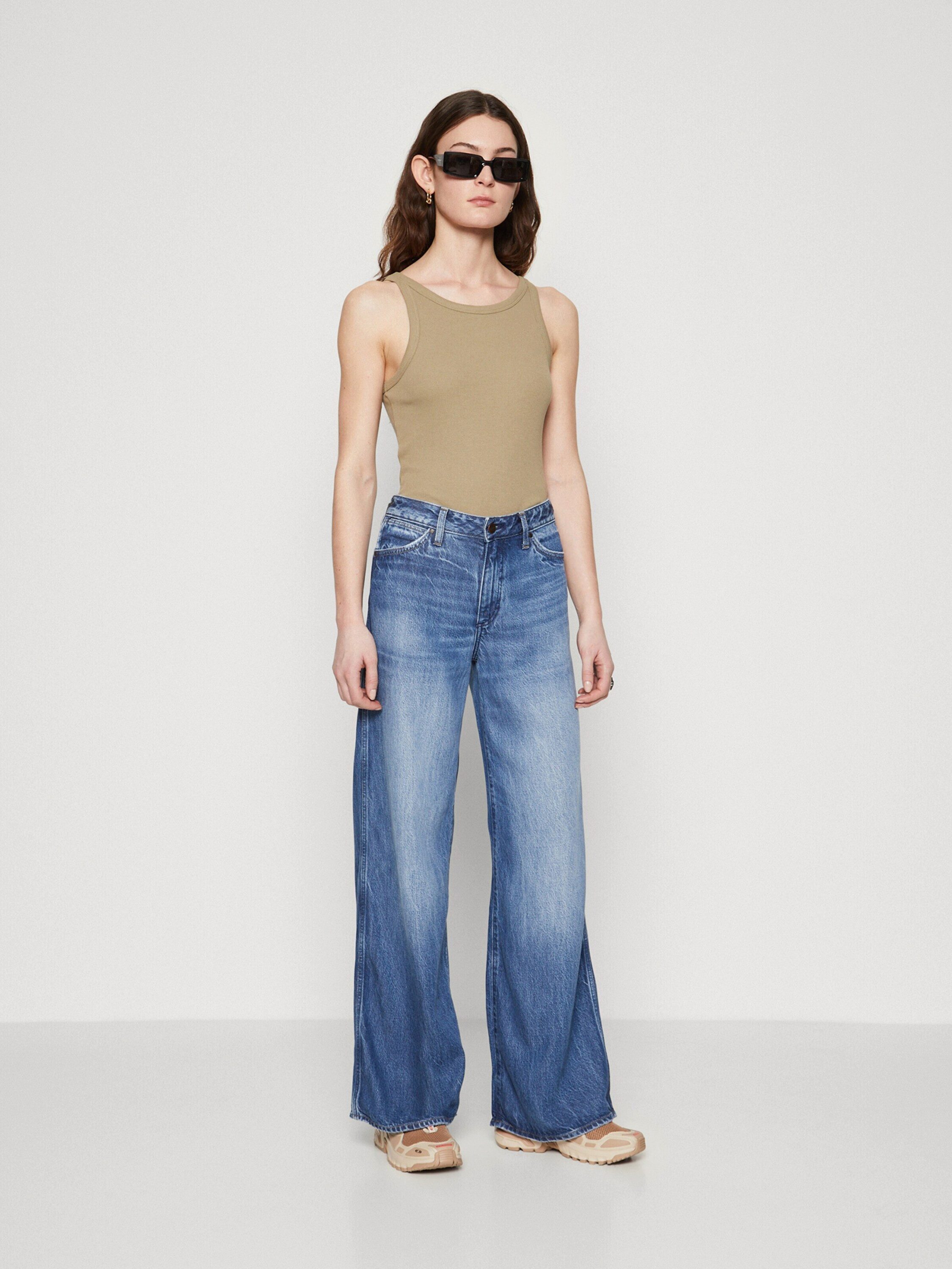 Wrangler Weite Jeans WORLD WIDE (1-tlg) Plain/ohne Details