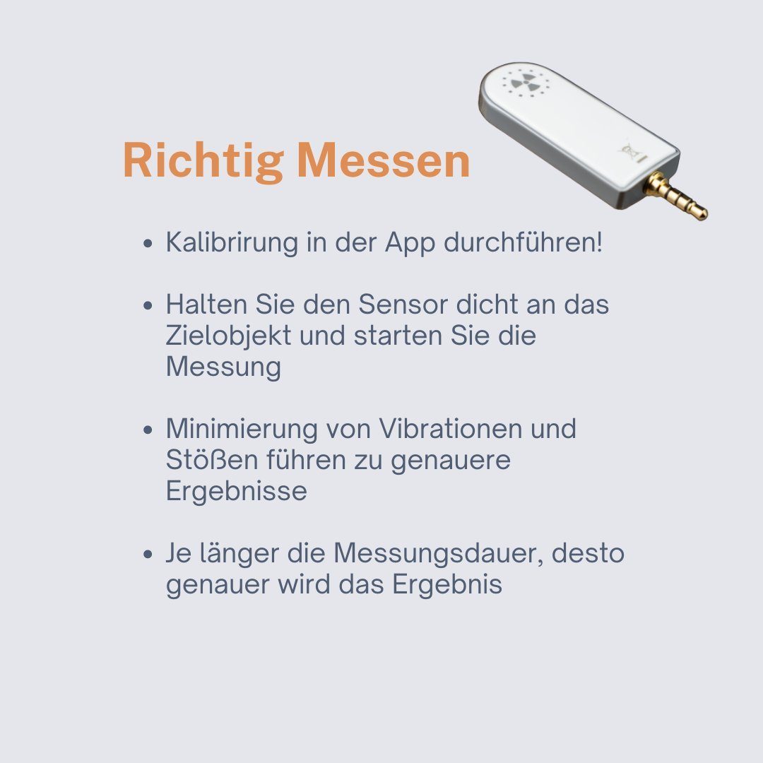 Smart Ft Lab Sensor Geigerzähler Strahlenmessgerät für Handy mit APP für Android, (1-St), Geigerzähler für Smartphone Strahlungsdetektor Strahlungsmessgerät