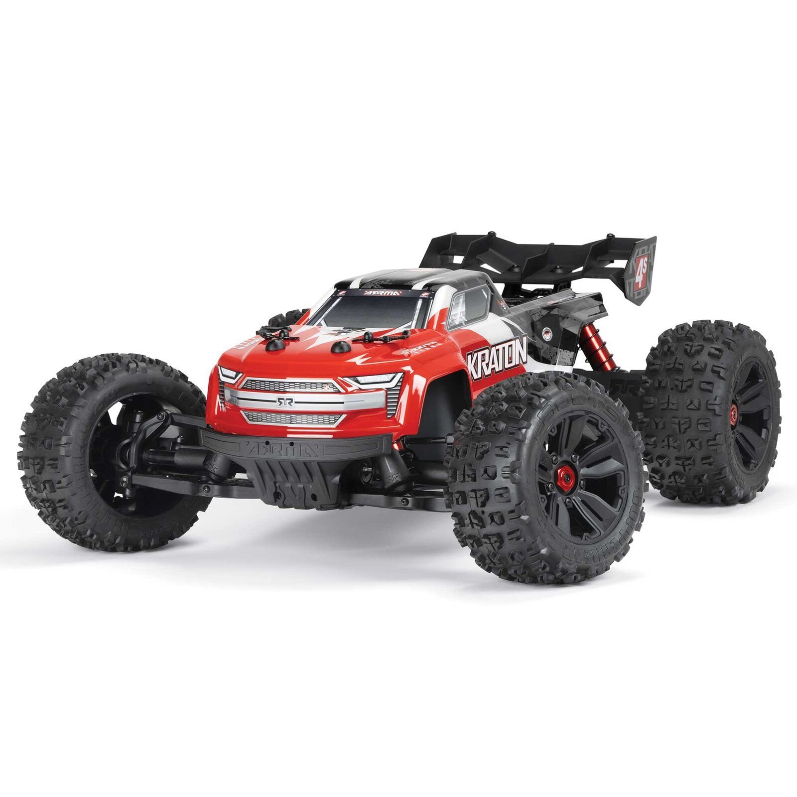 Arrma RC-Buggy Arrma KRATON 4X4 4S V2 RC BLX Speed Monstertruck RTR 1/10 Rot