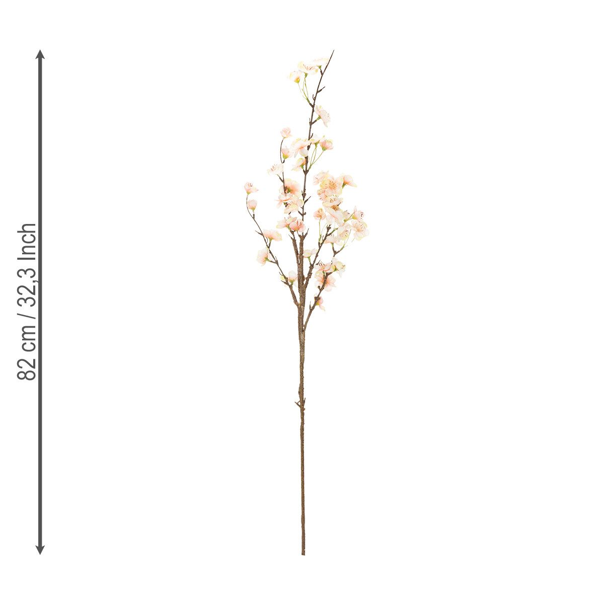 Kunstblume Dekorativer Blütenzweig mit Kirschblütendetails für, Florists Products, Höhe 82 cm